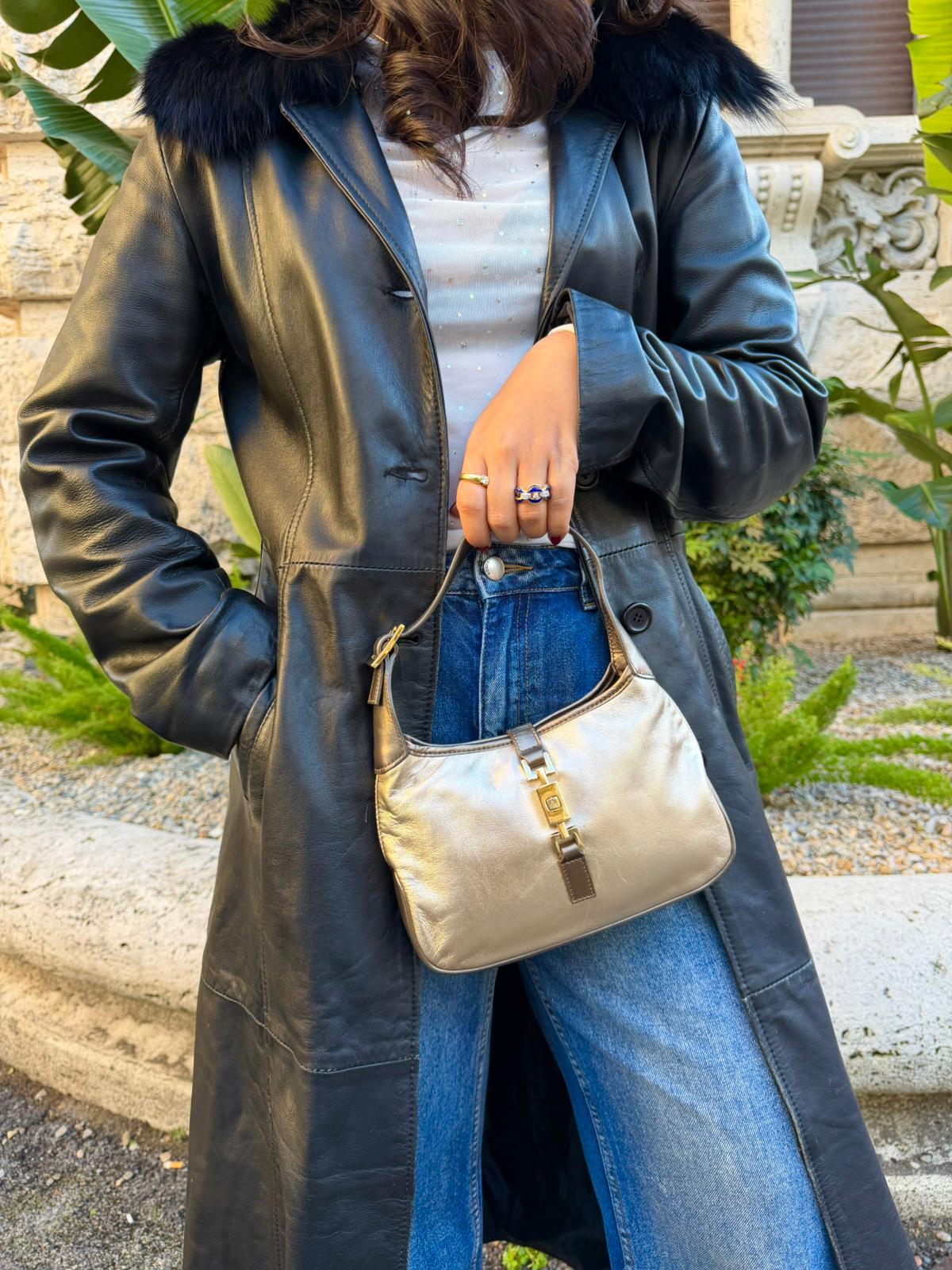 Gucci Jackie mini in pelle metallizzata