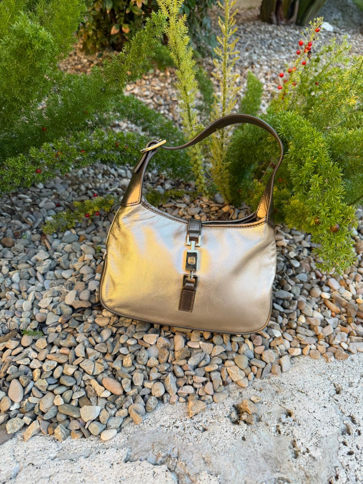 Gucci Jackie mini in pelle metallizzata