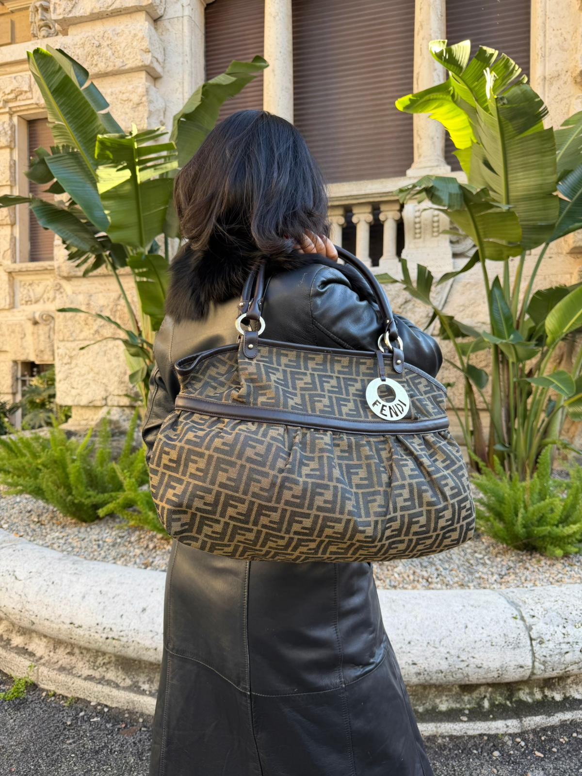 Fendi Borsa a spalla Zucca