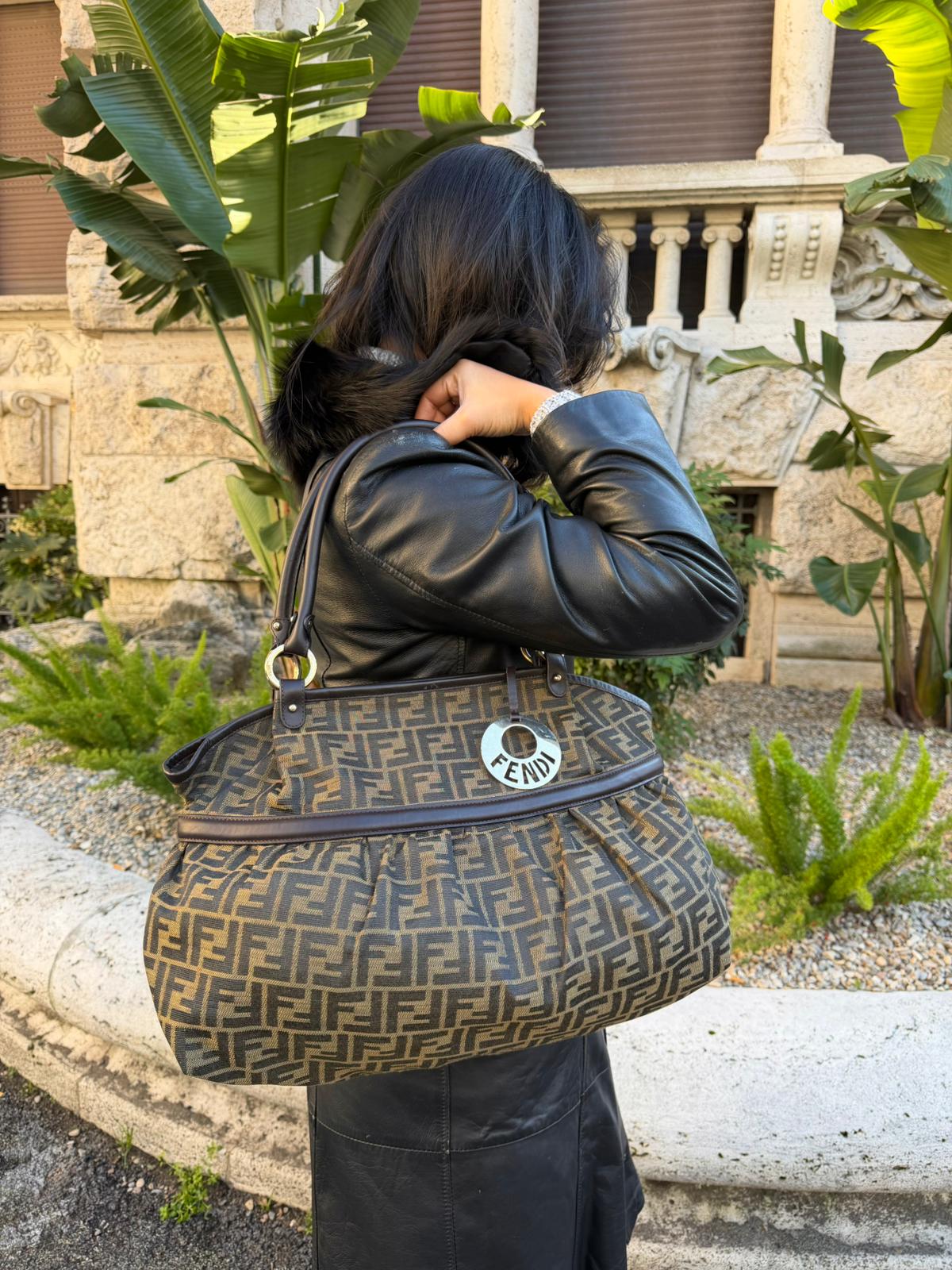 Fendi Borsa a spalla Zucca