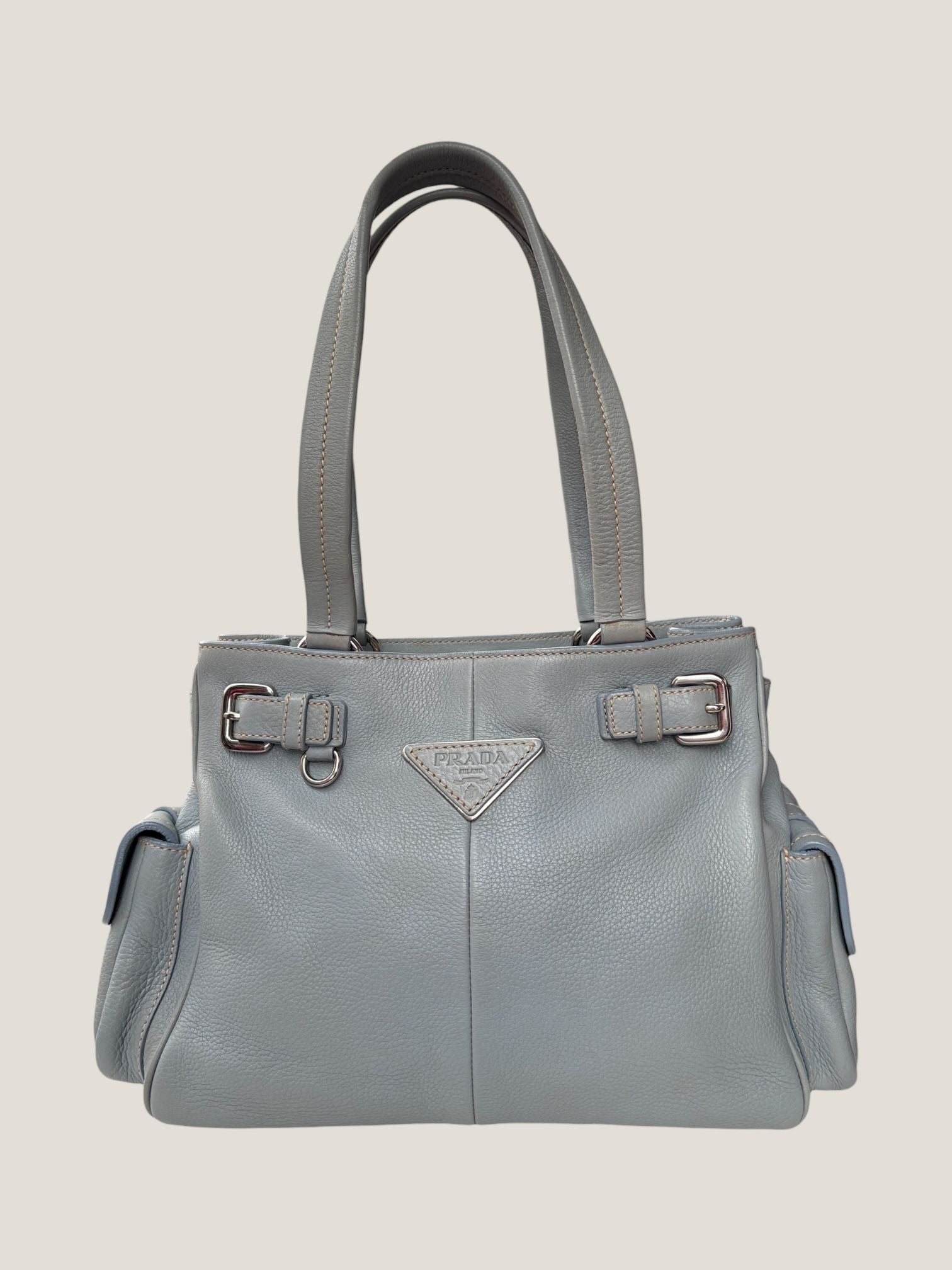 Prada tote in pelle martellata