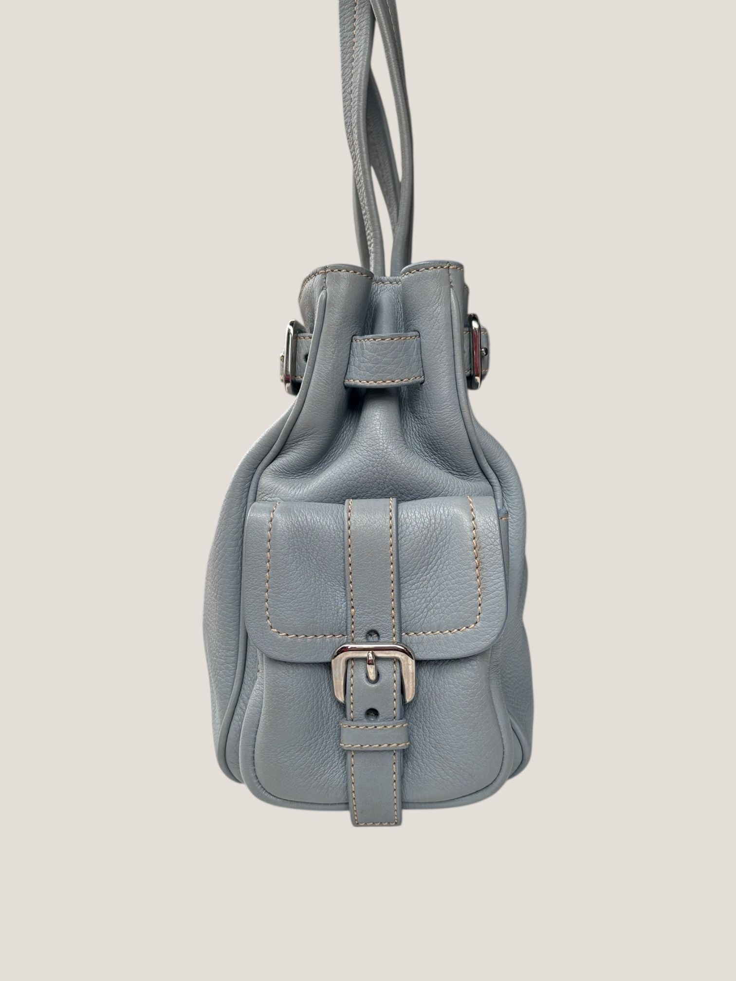 Prada tote in pelle martellata