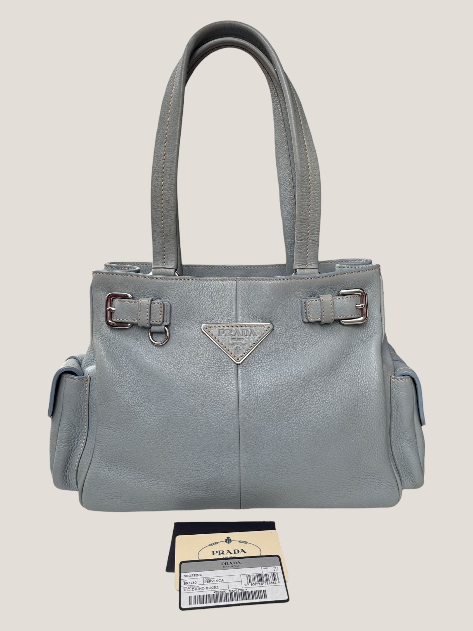 Prada tote in pelle martellata