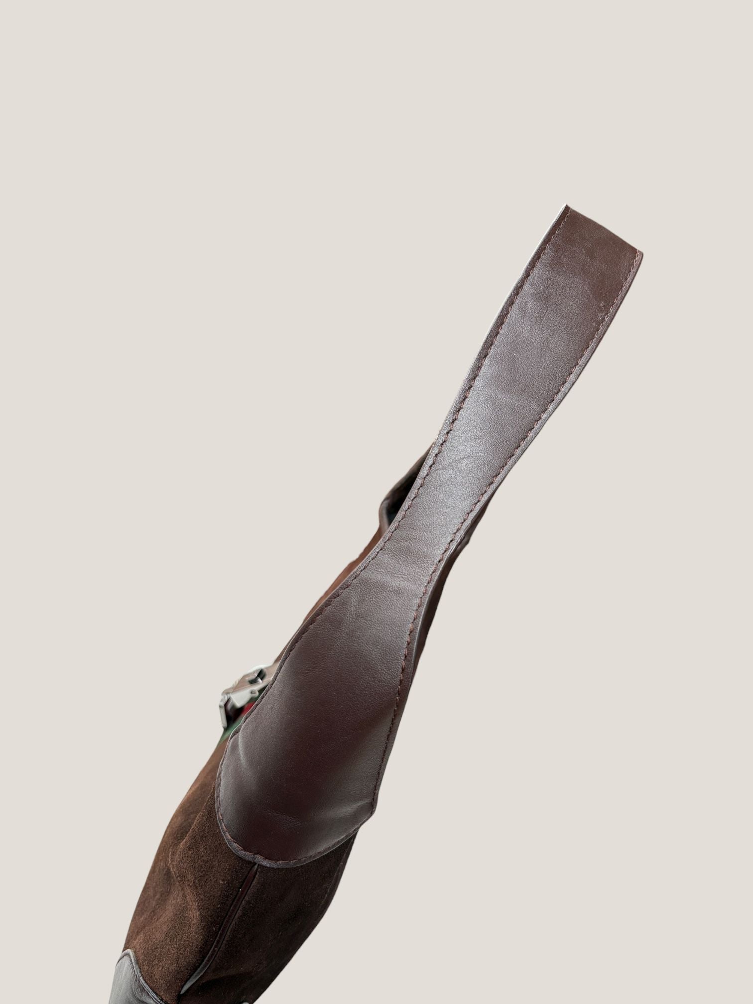 Gucci Jackie in suede con fascia Web