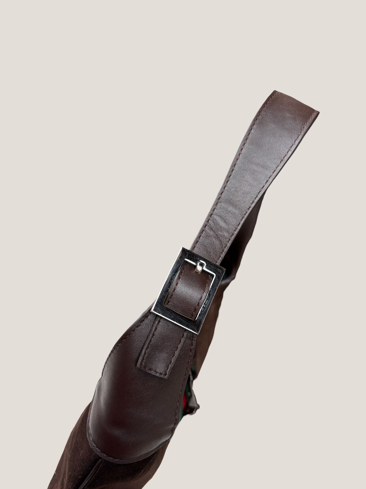 Gucci Jackie in suede con fascia Web