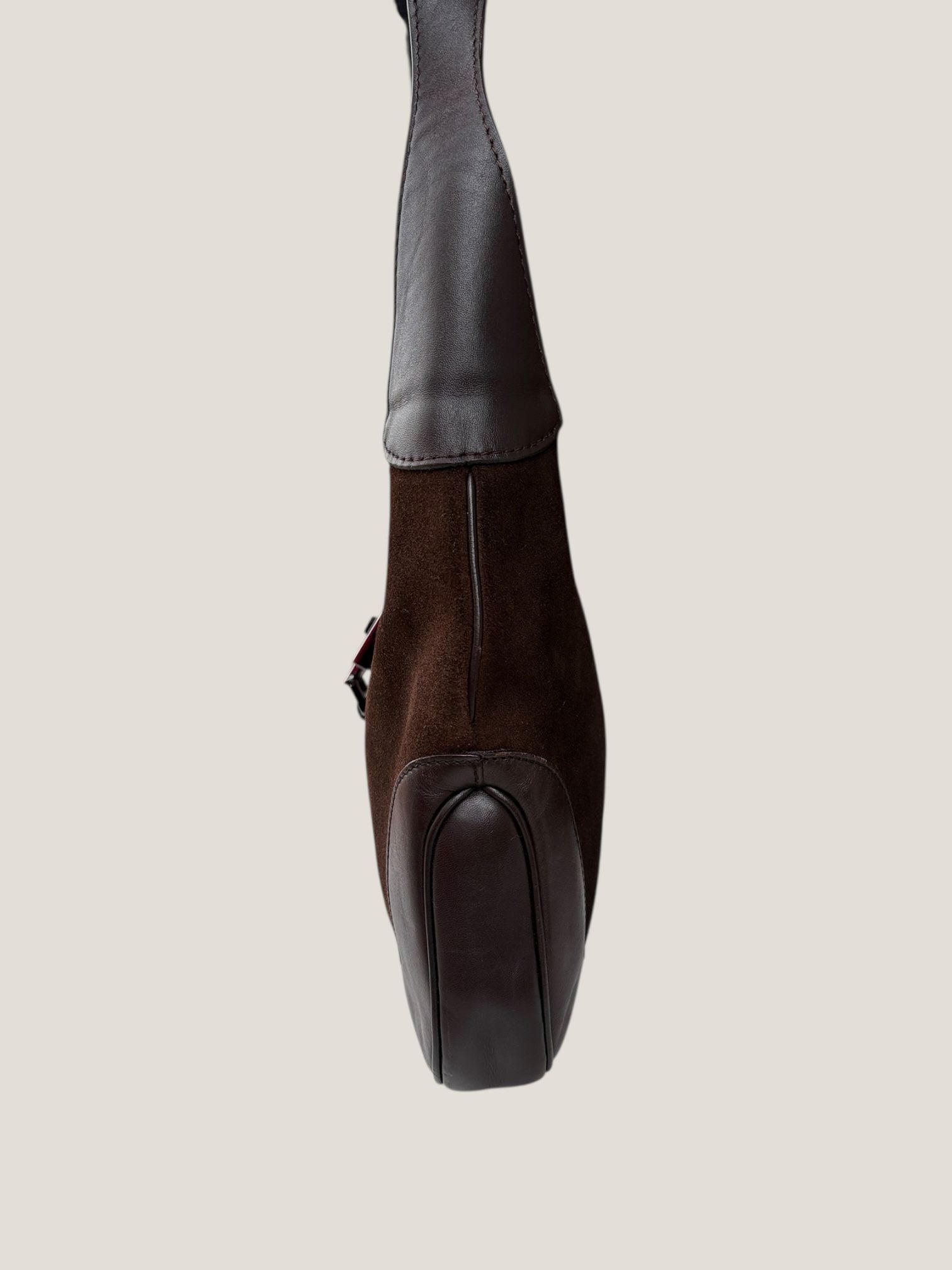 Gucci Jackie in suede con fascia Web