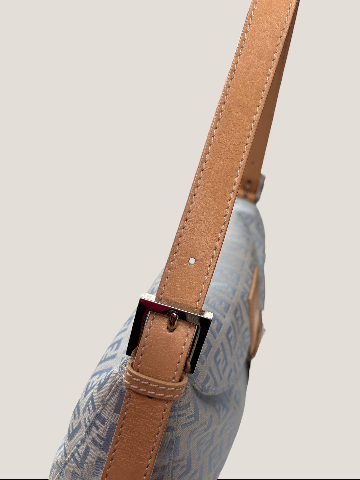 Fendi Baguette Monogram Jacquard Azzurro