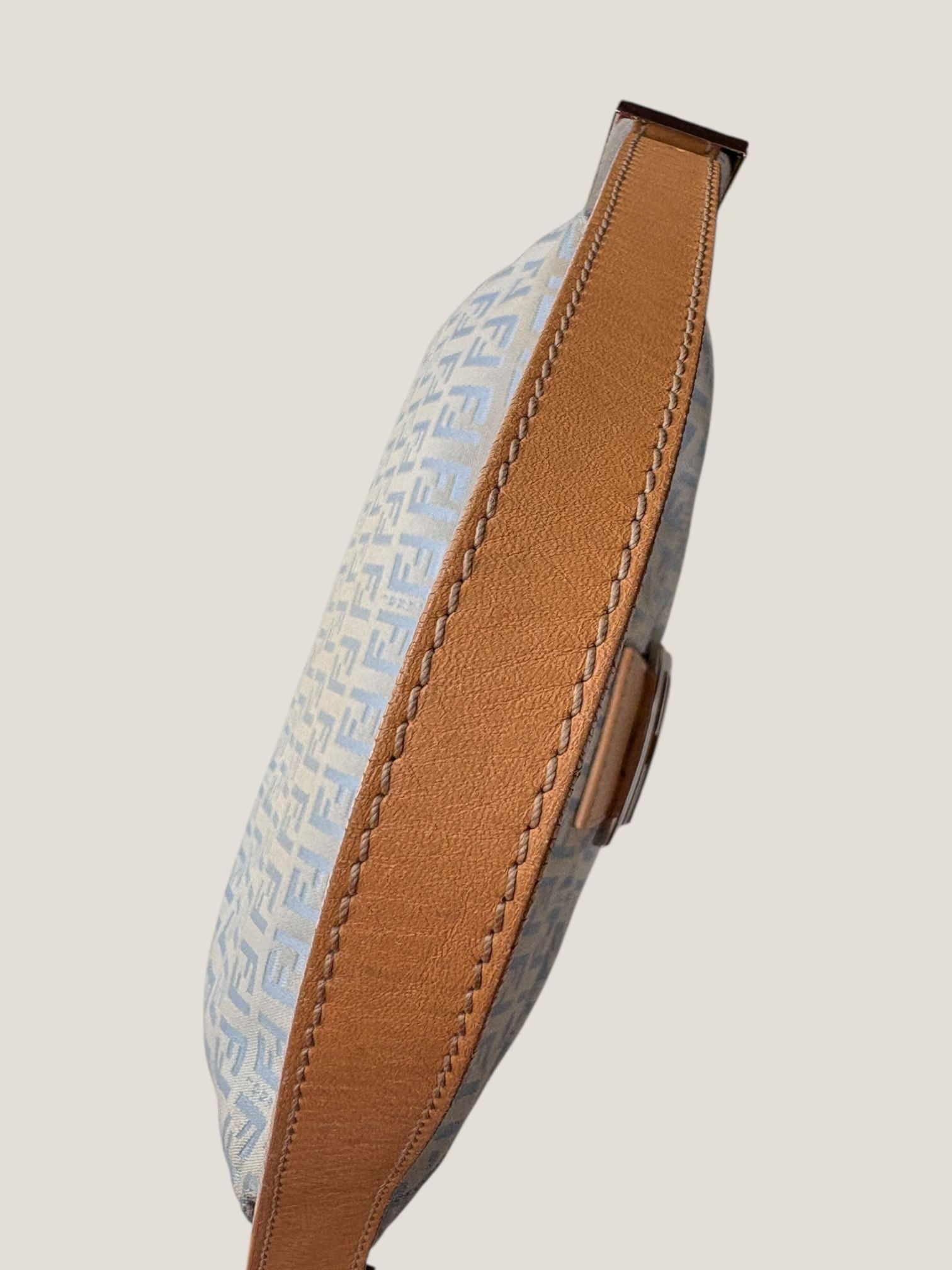 Fendi Baguette Monogram Jacquard Azzurro