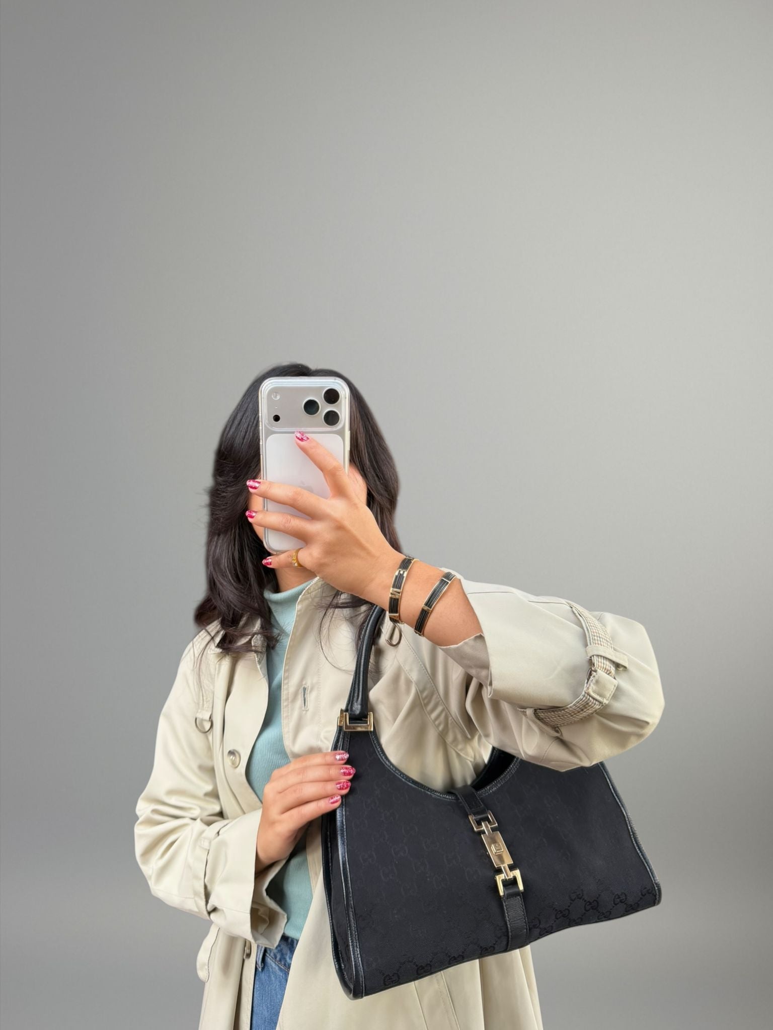 Gucci Jackie GG Canvas Nera