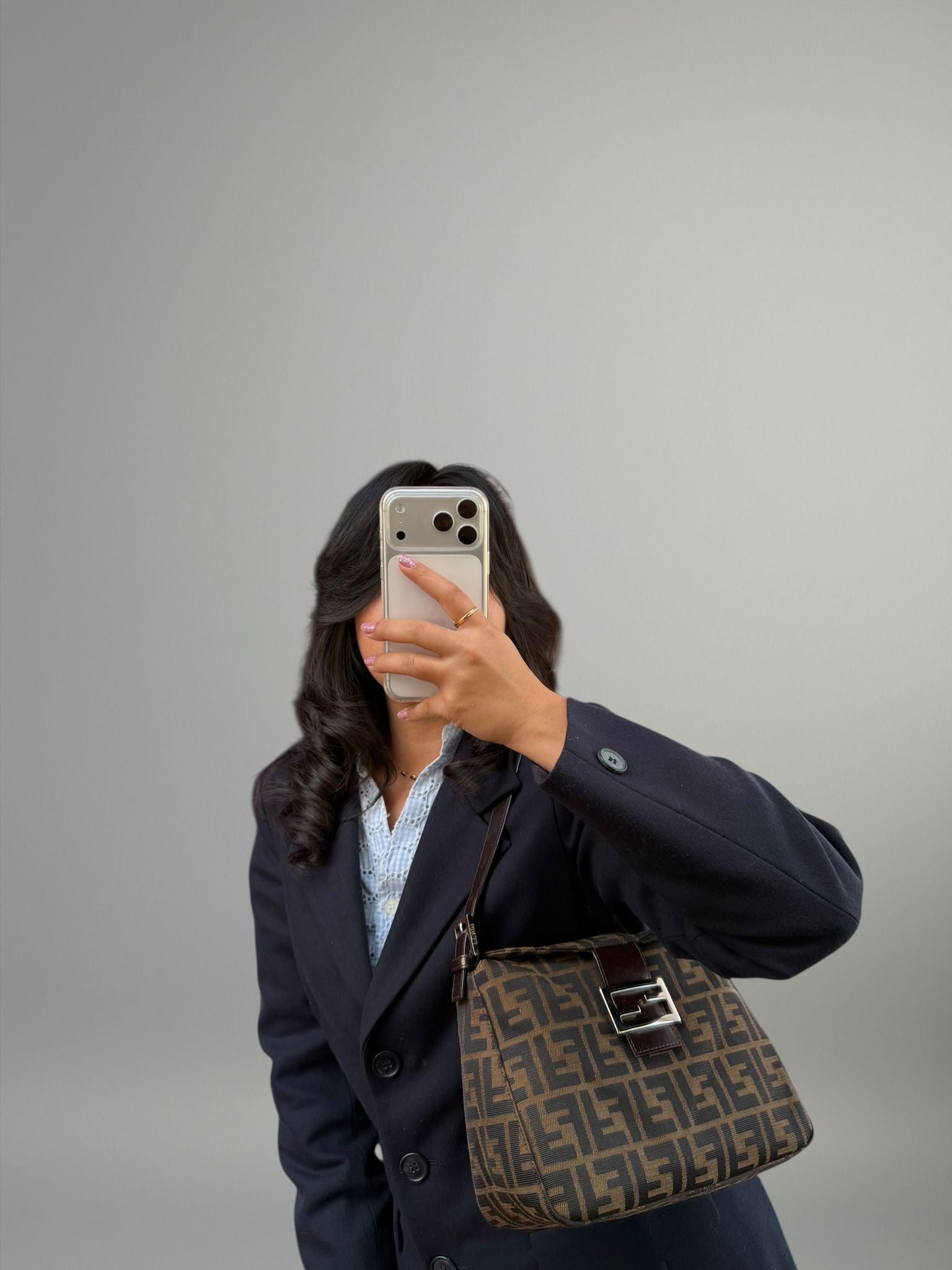 Fendi Baguette Double Flap