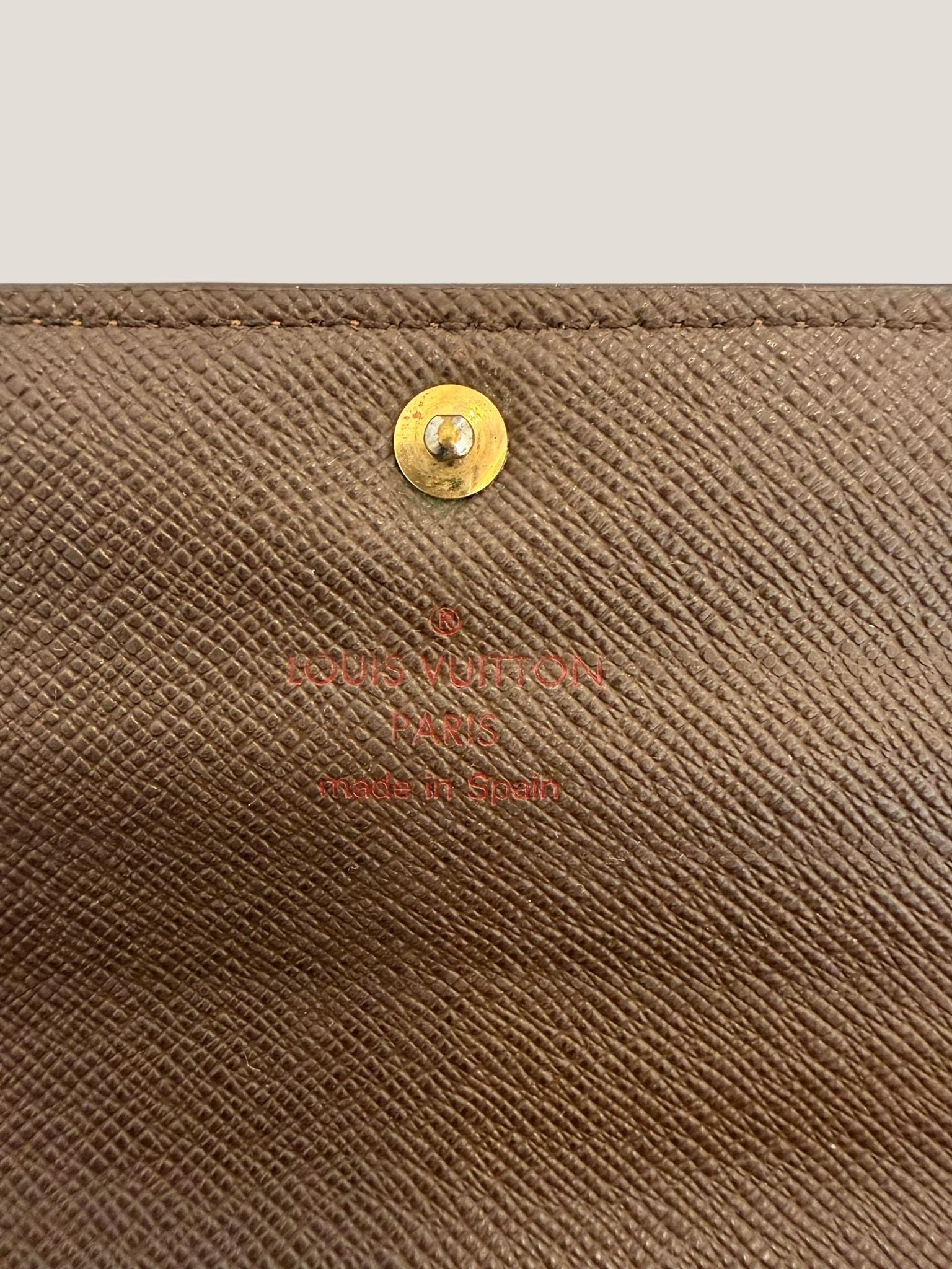 Louis Vuitton Portafoglio Damier Ebene