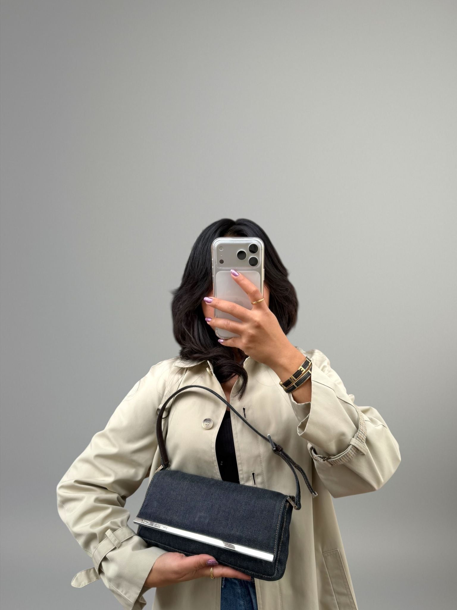 Fendi Denim Pochette