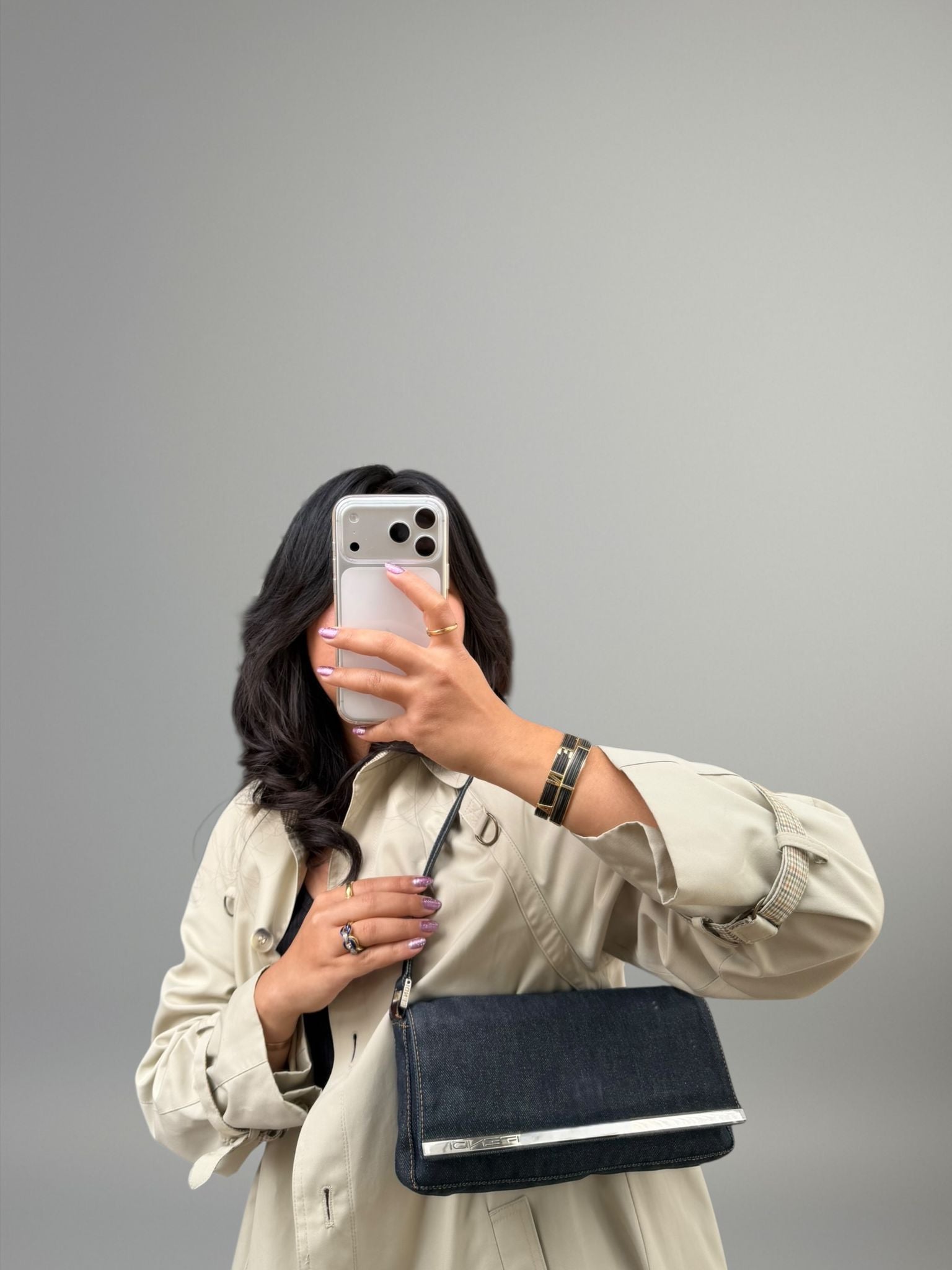 Fendi Denim Pochette