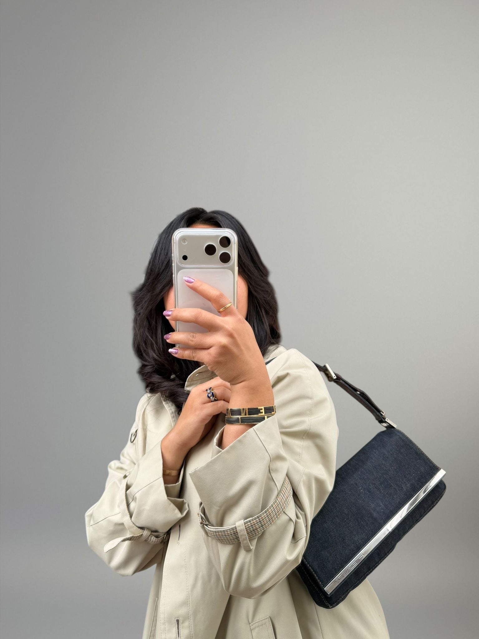 Fendi Denim Pochette