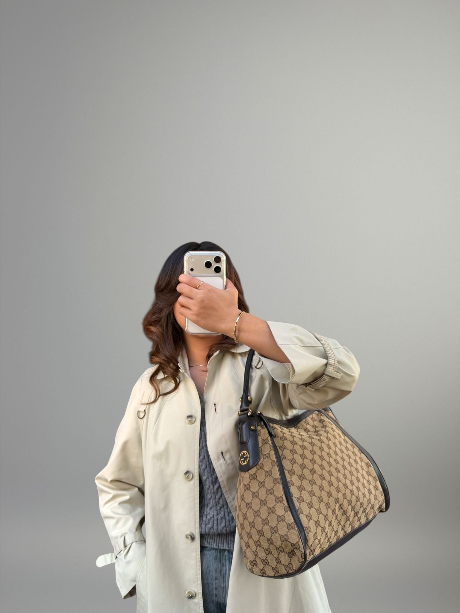 Gucci Hobo Studded Interlocking