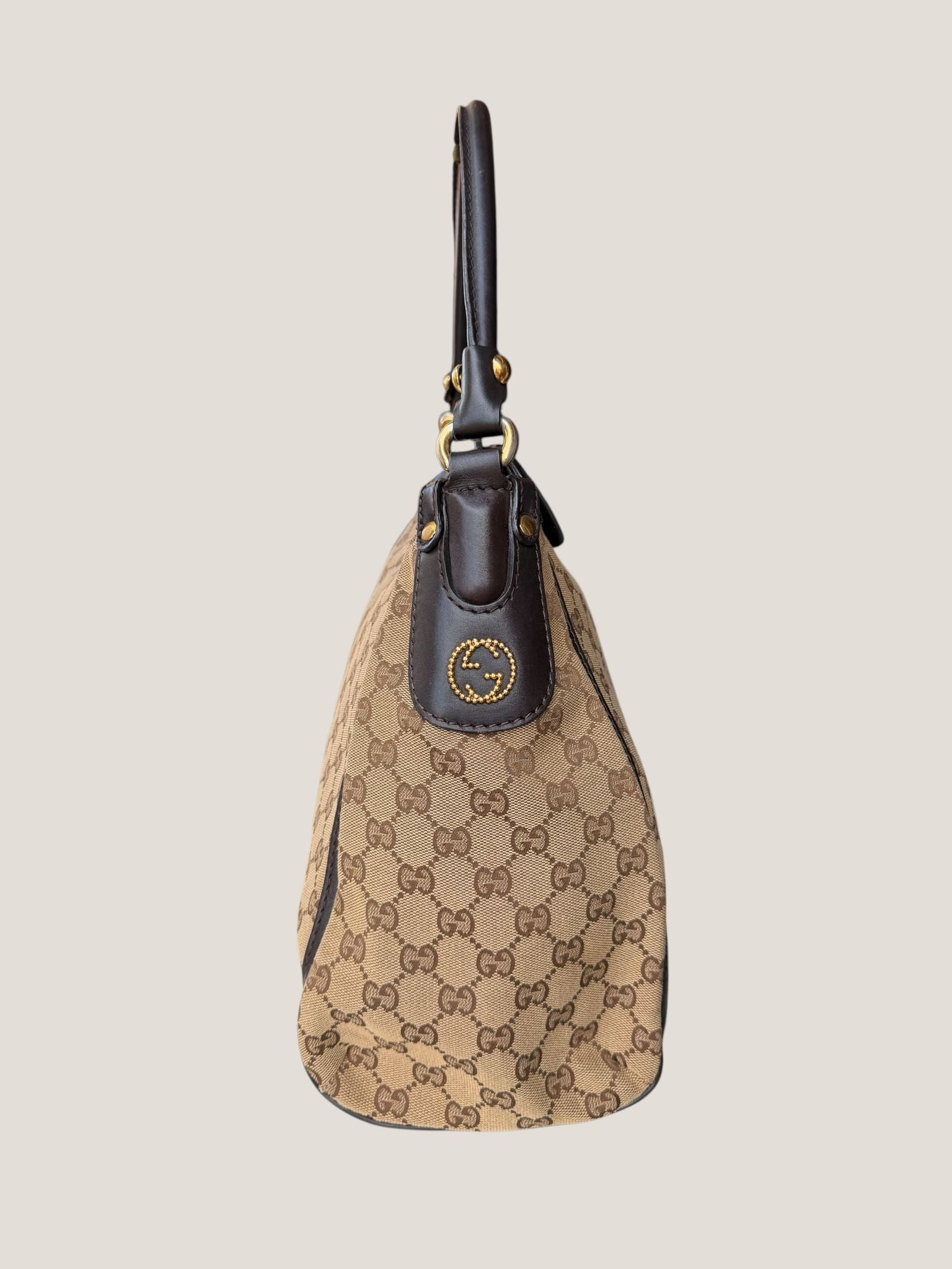 Gucci Hobo Studded Interlocking
