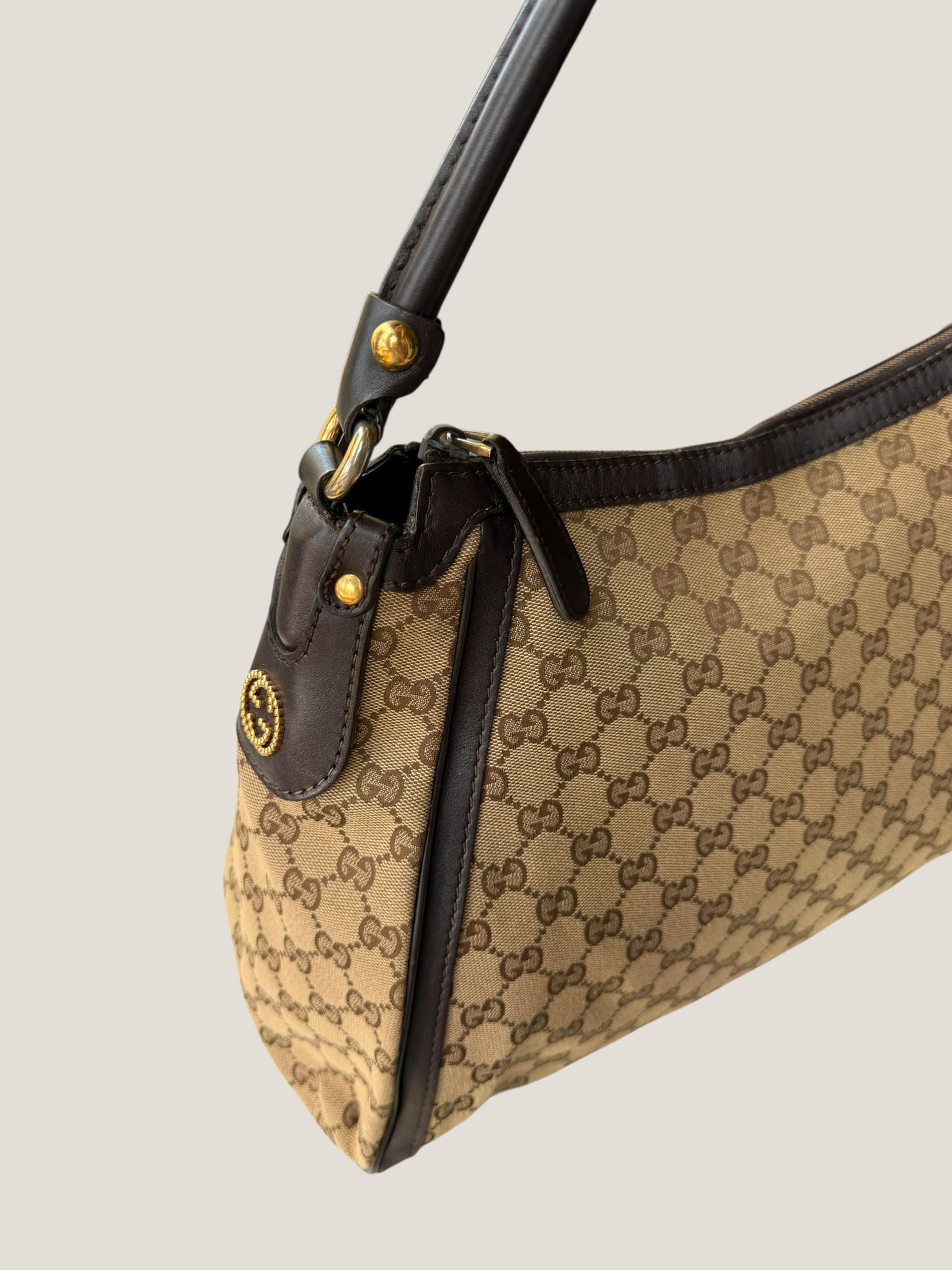 Gucci Hobo Studded Interlocking