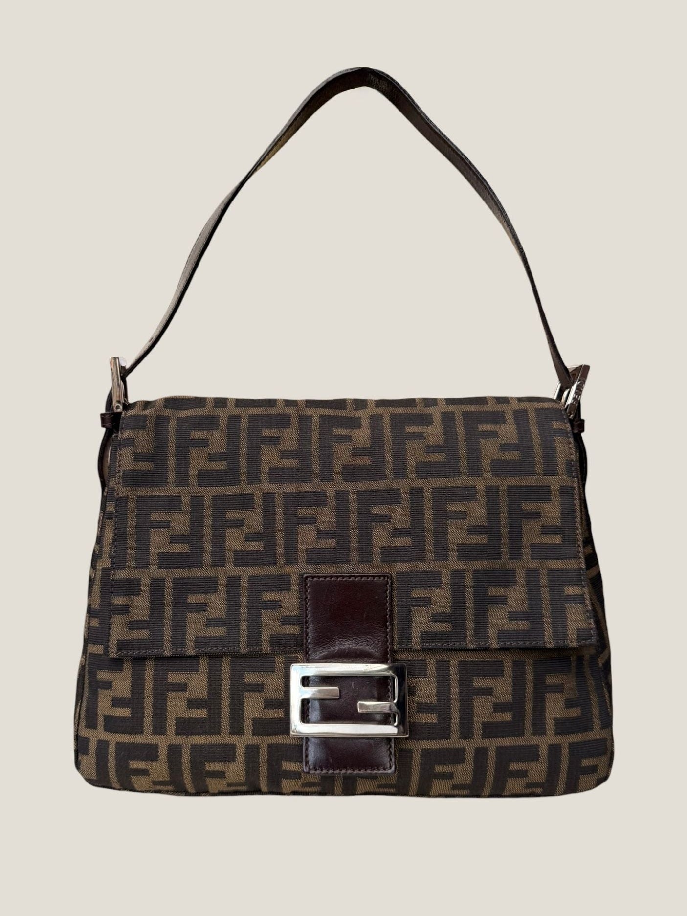 Fendi Mamma Baguette Zucca