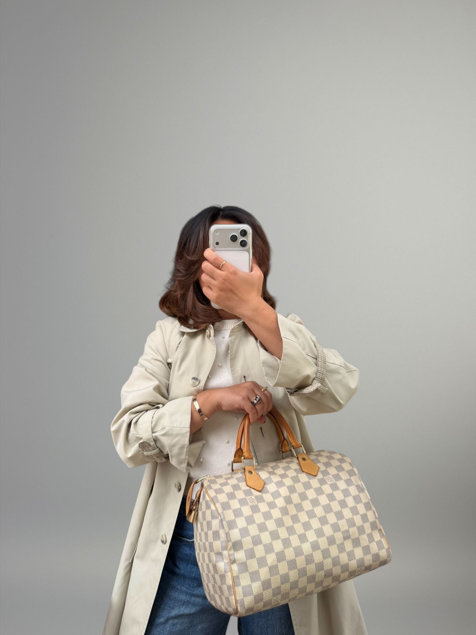 Louis Vuitton Speedy 30 Damier Azur