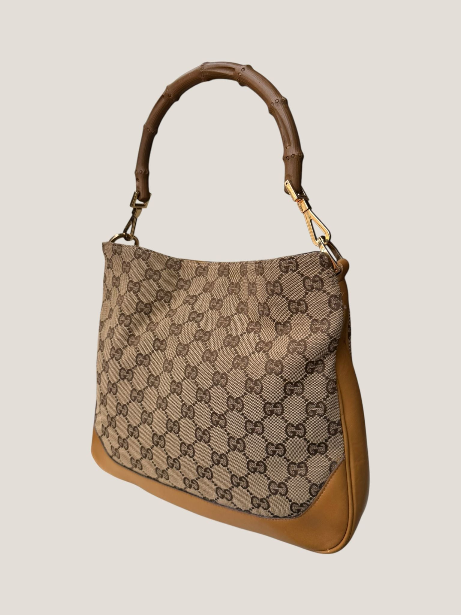 Gucci bamboo GG canvas