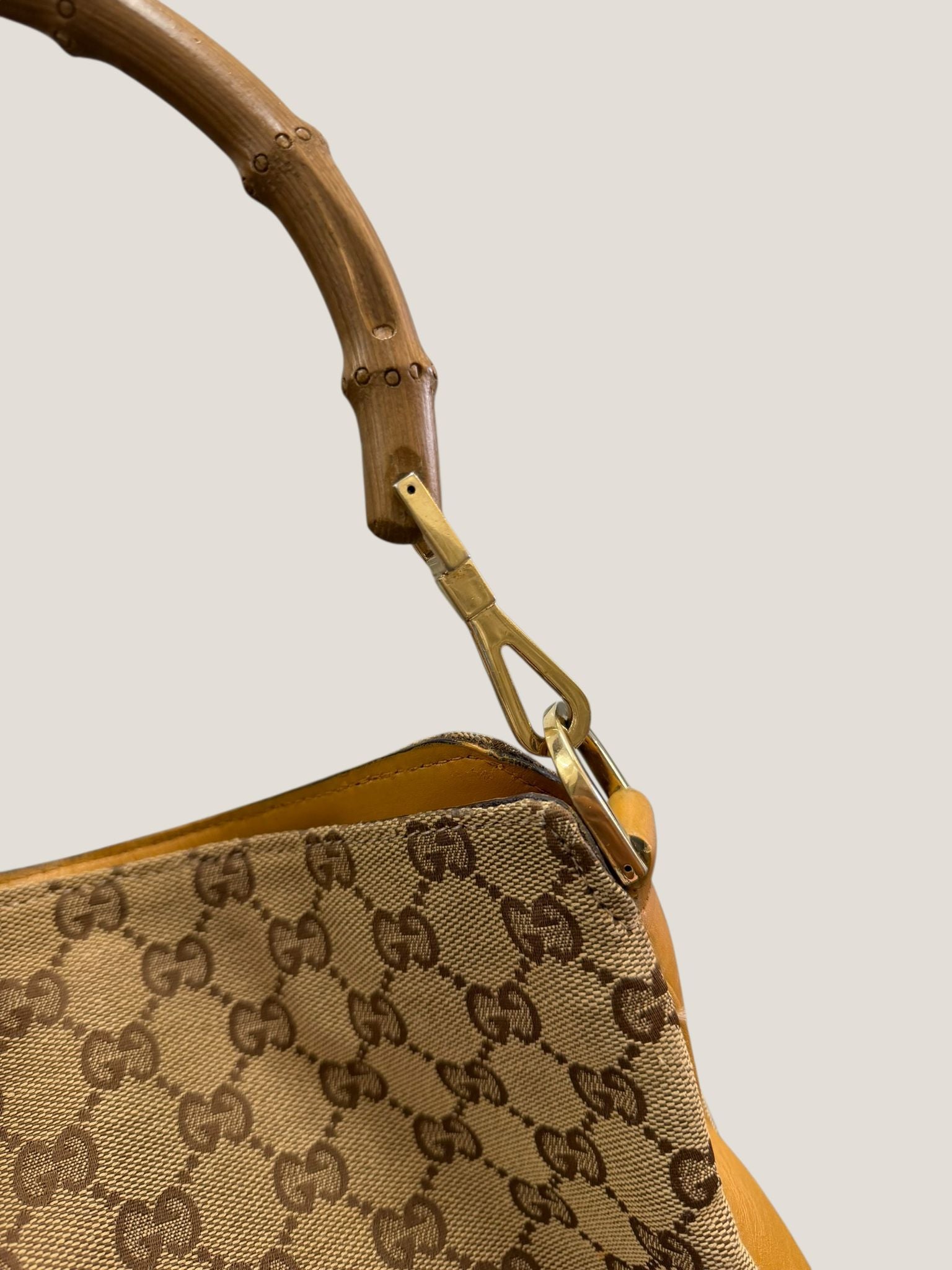 Gucci bamboo GG canvas