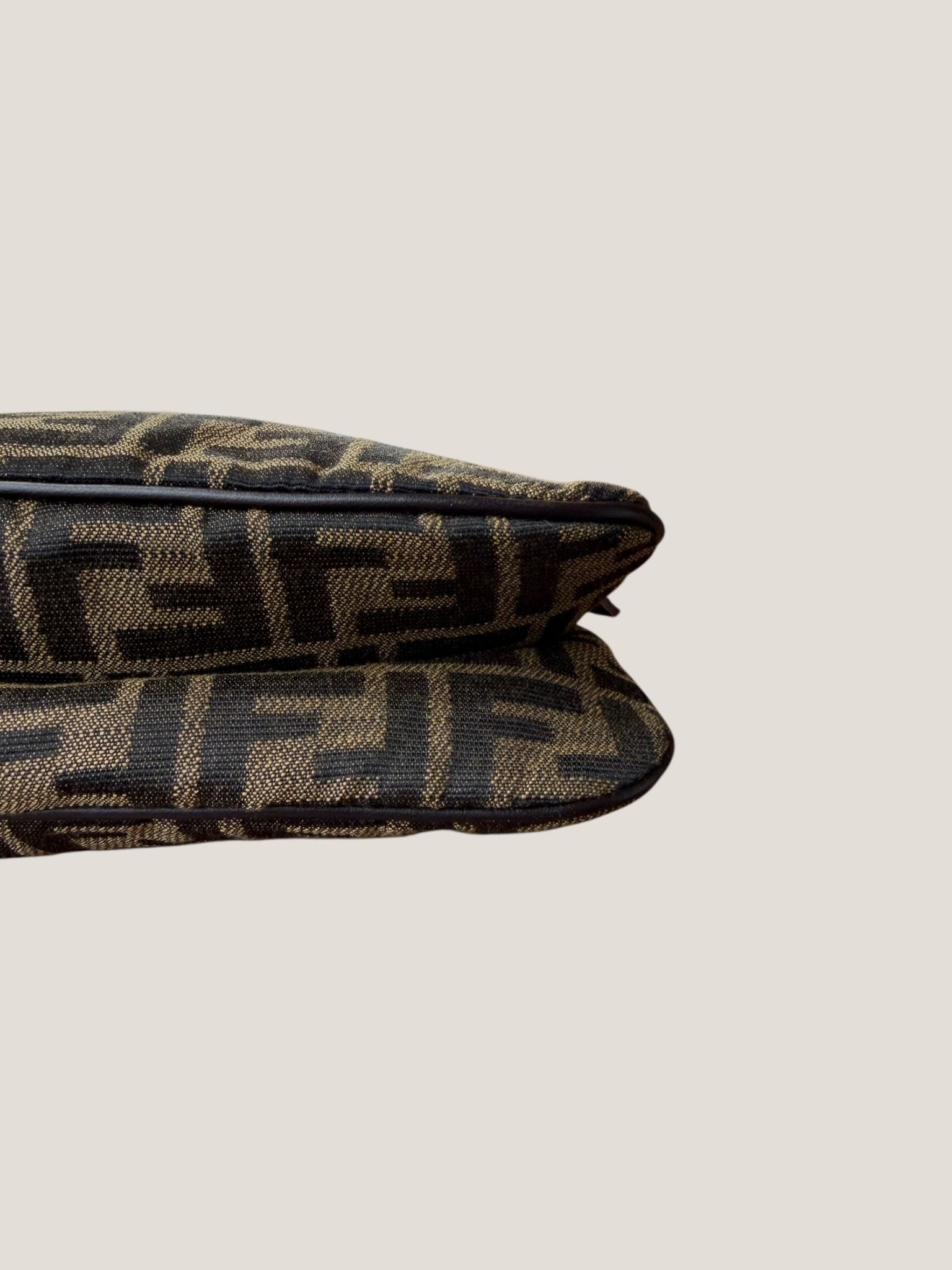 Fendi Baguette Zucca Doppia Flap