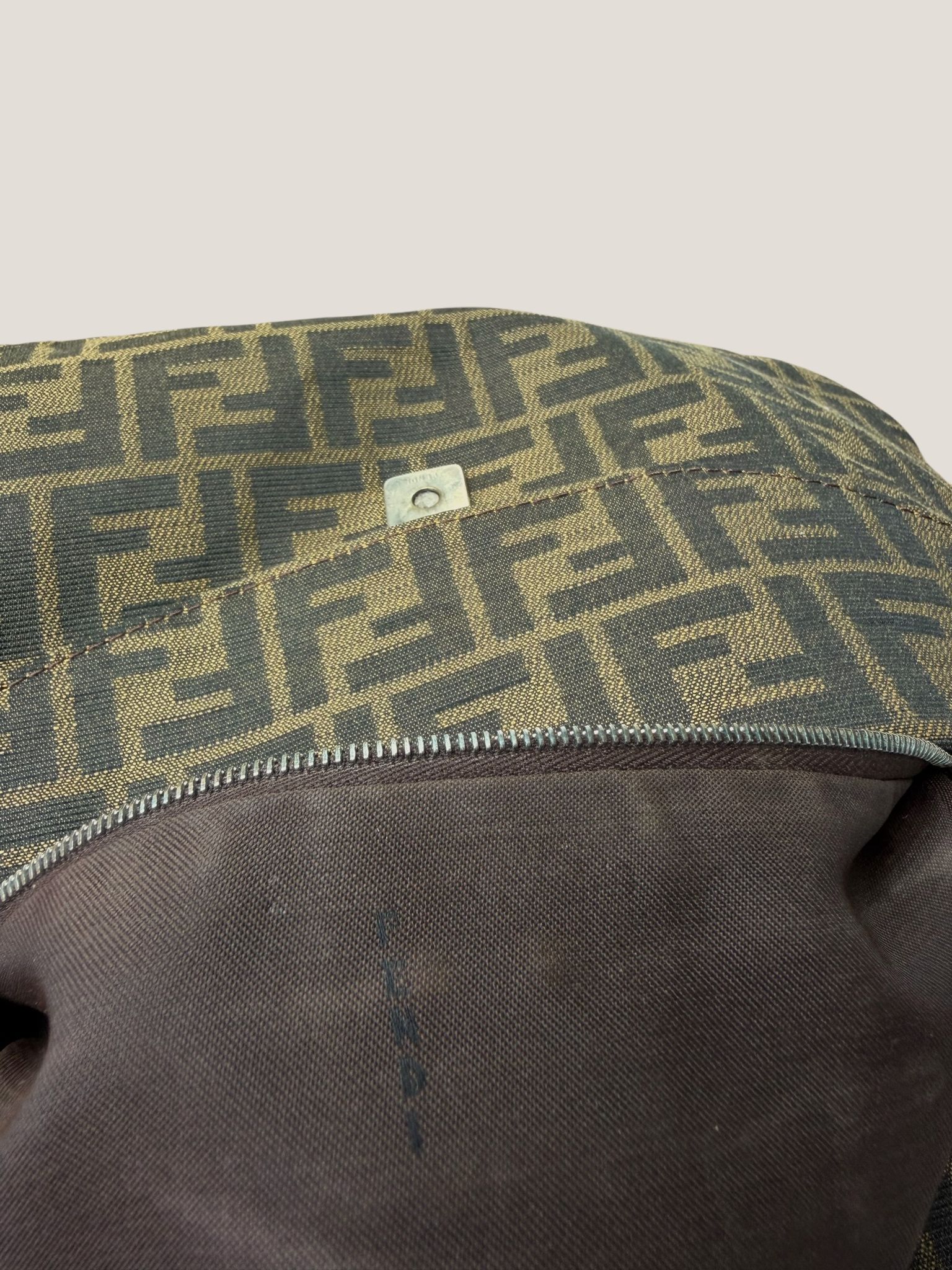 Fendi Baguette Zucca Doppia Flap