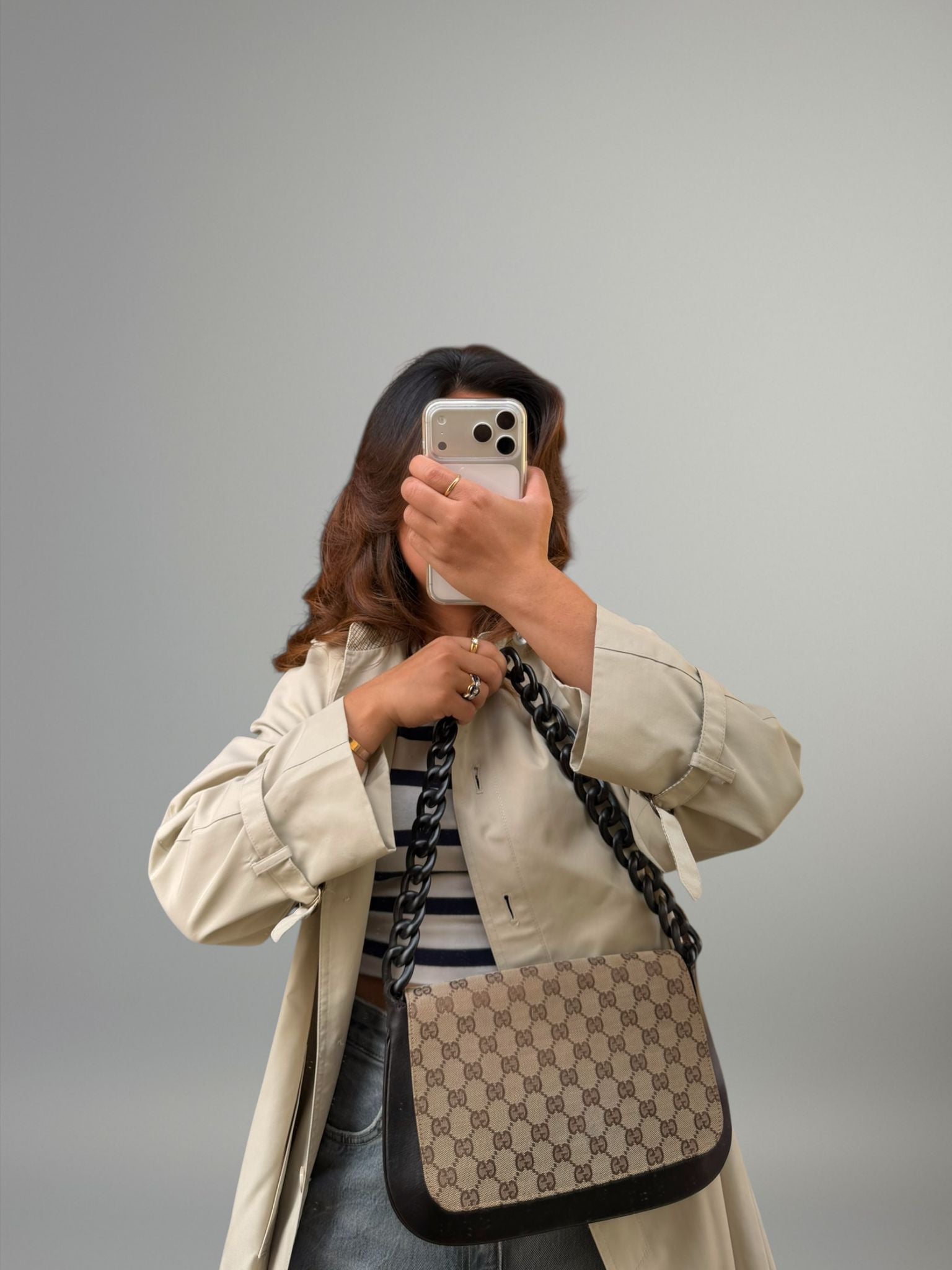 Gucci Hobo con catena resina