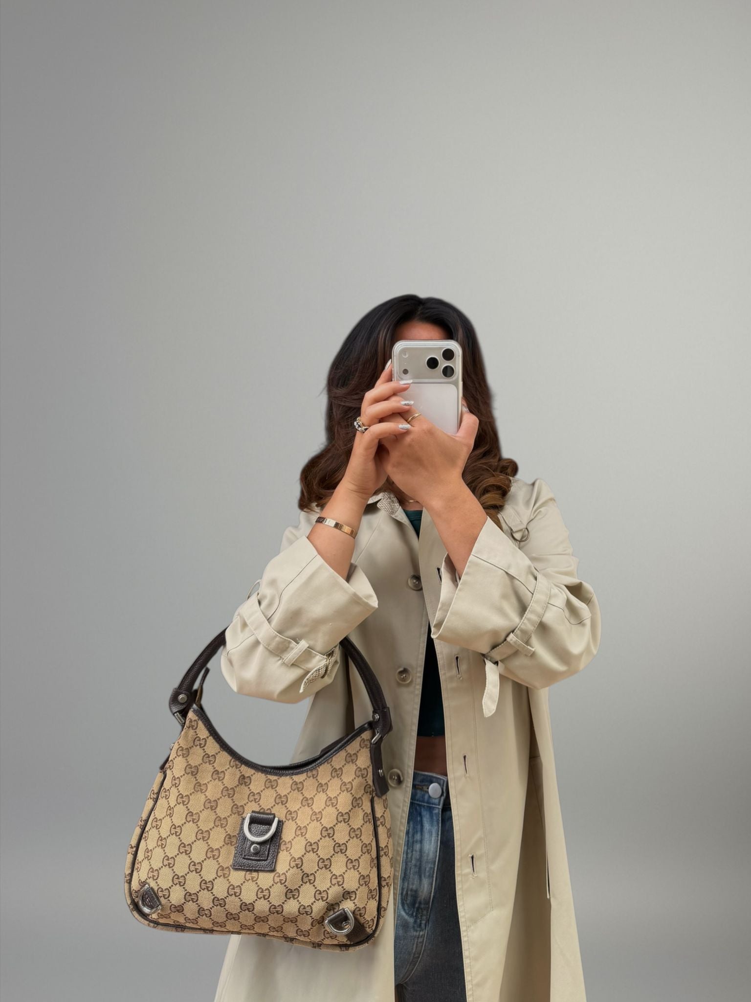 Gucci D Ring Hobo