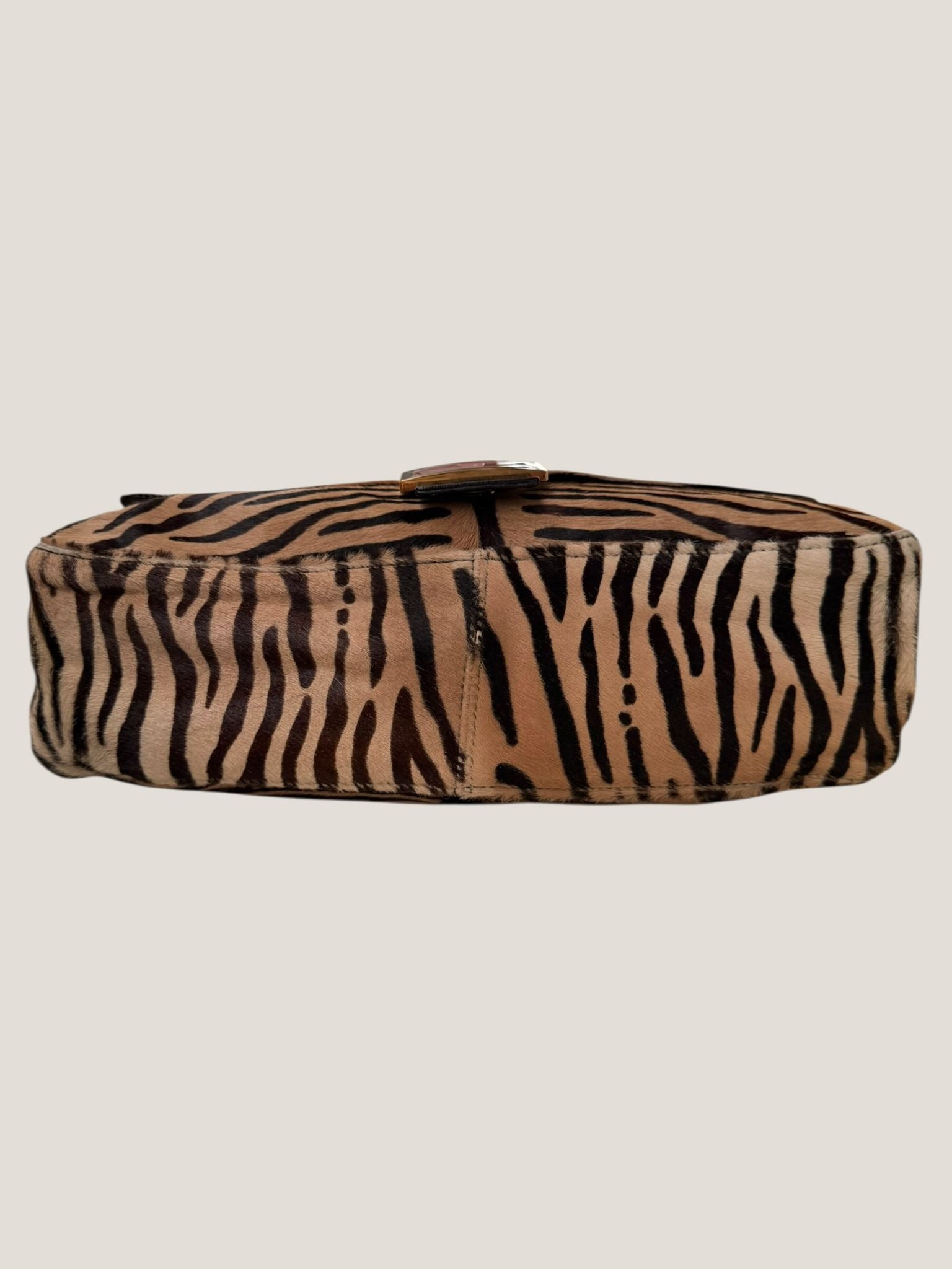 Fendi Mamma Baguette zebra pony hair
