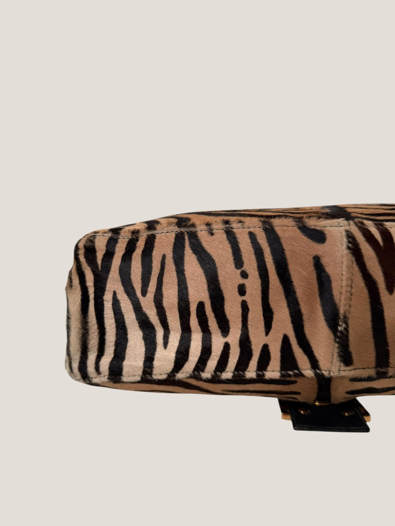 Fendi Mamma Baguette zebra pony hair
