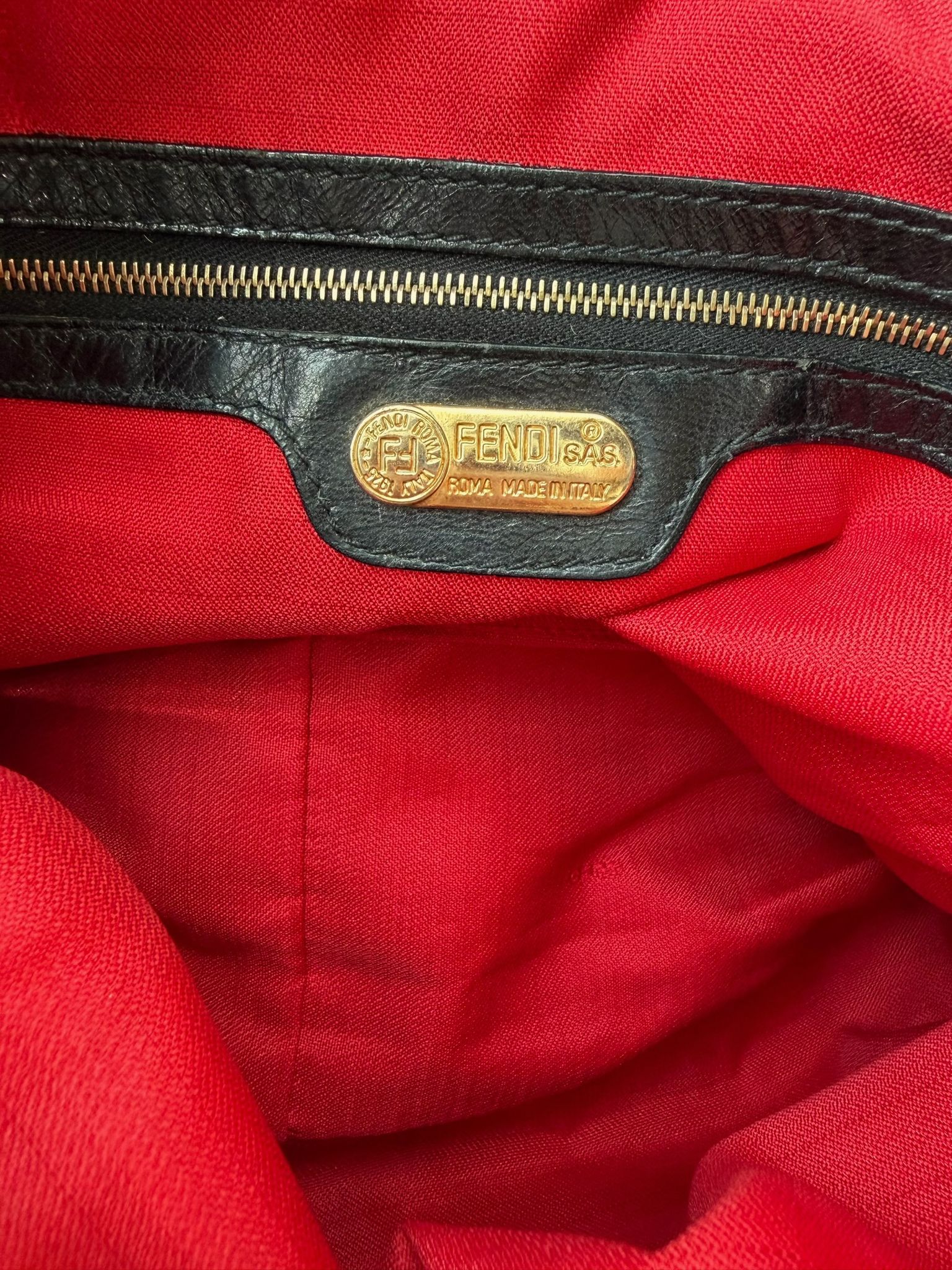 Fendi Mamma Baguette zebra pony hair