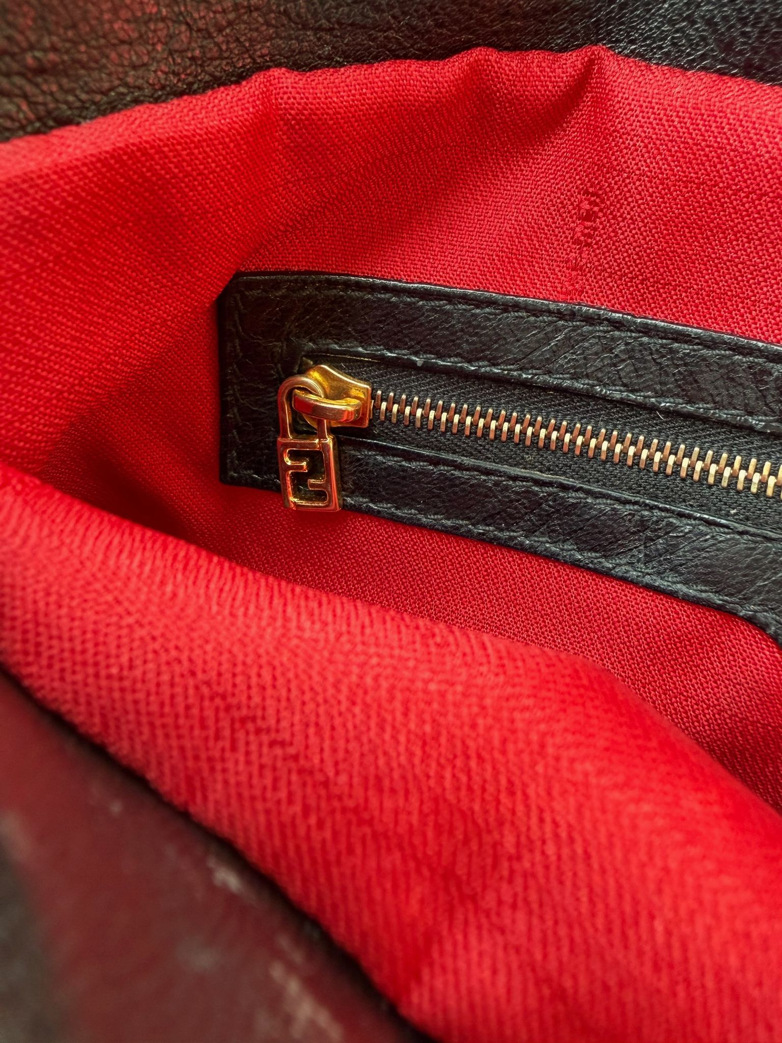 Fendi Mamma Baguette zebra pony hair