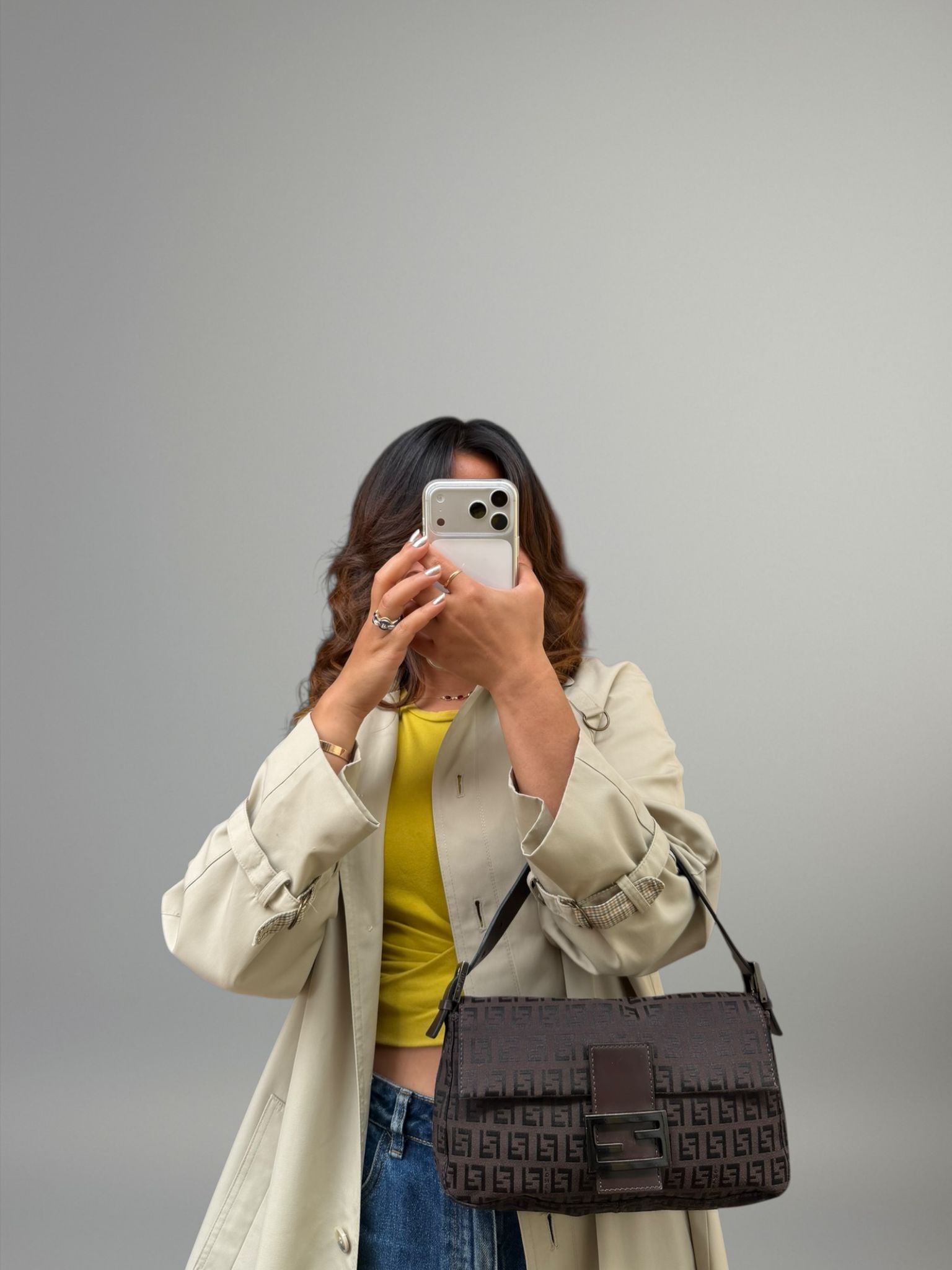 Fendi Baguette Zucchino marrone