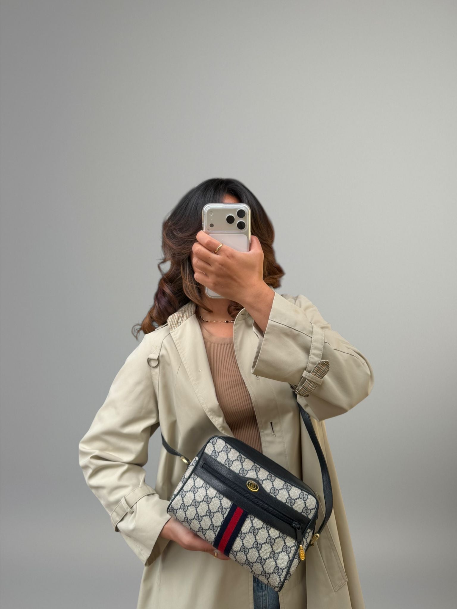Gucci GG Supreme Web tracolla
