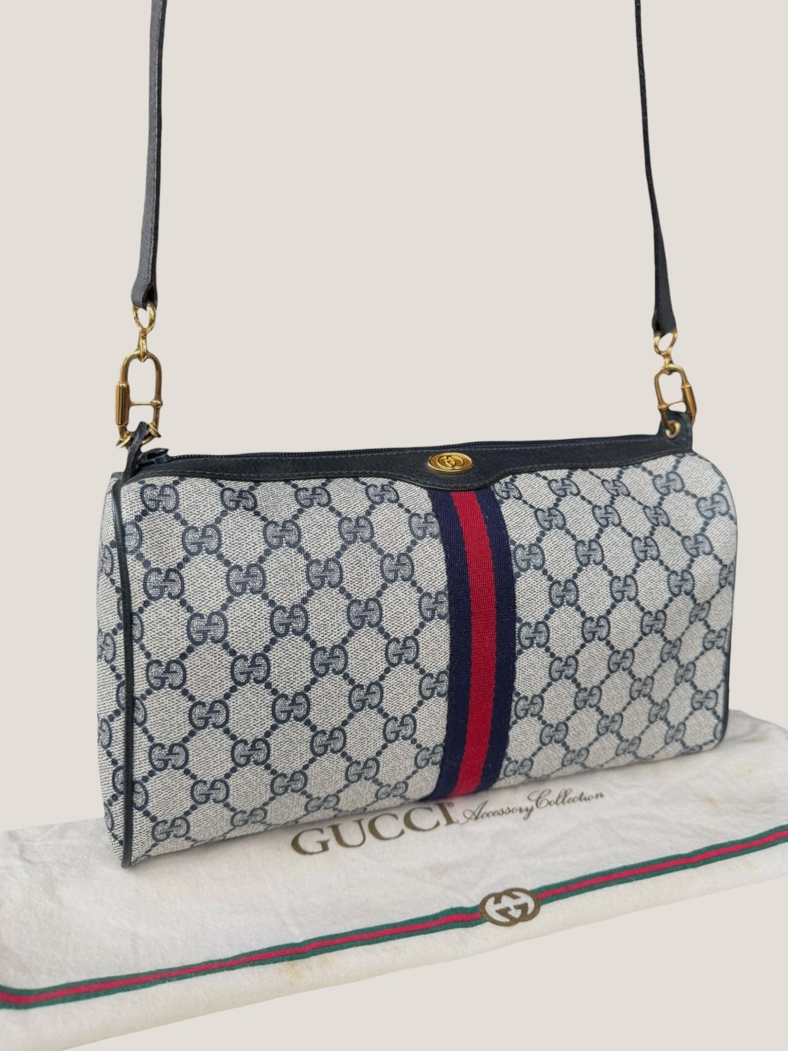 Gucci GG Supreme Web tracolla