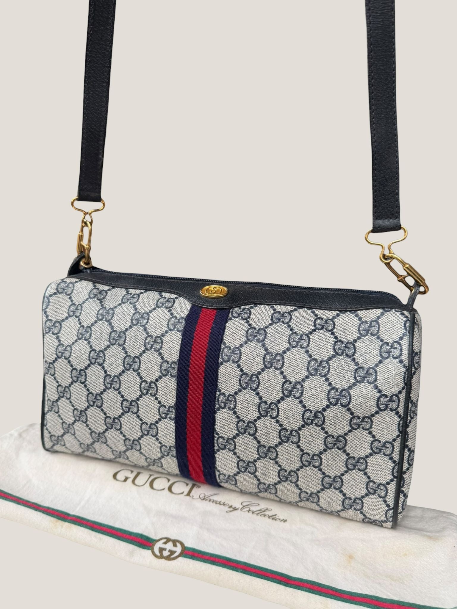 Gucci GG Supreme Web tracolla