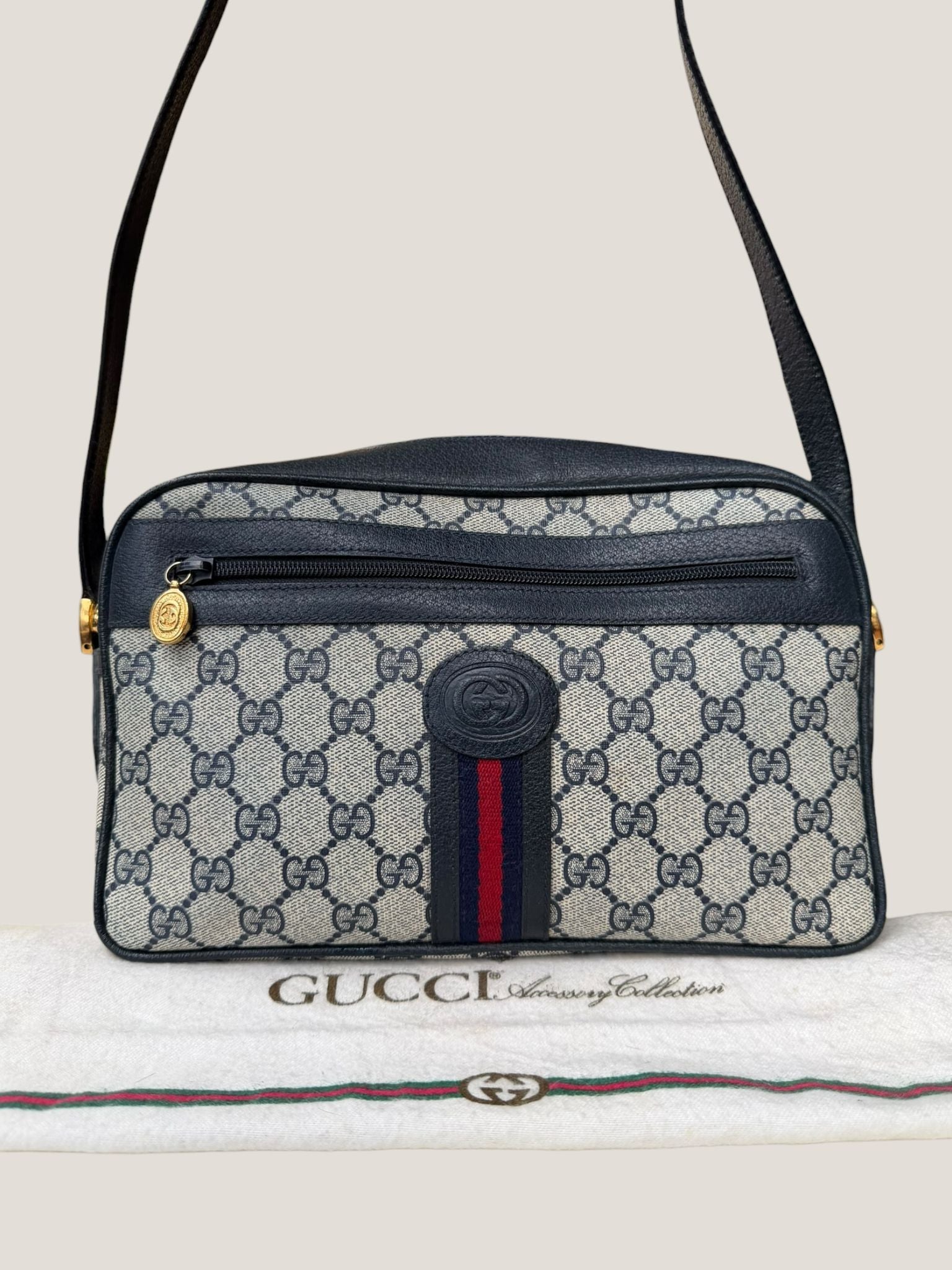 Gucci GG Supreme Web tracolla