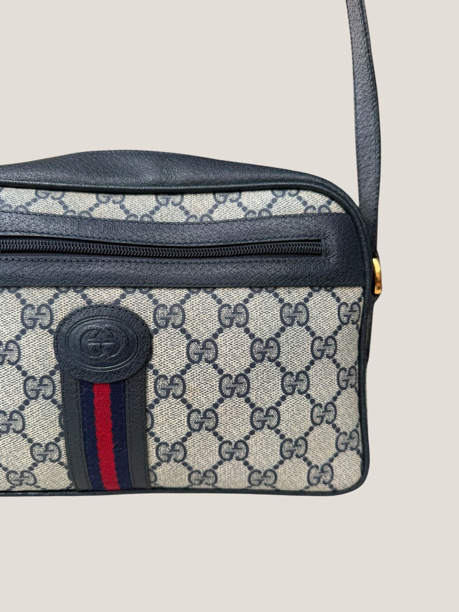 Gucci GG Supreme Web tracolla