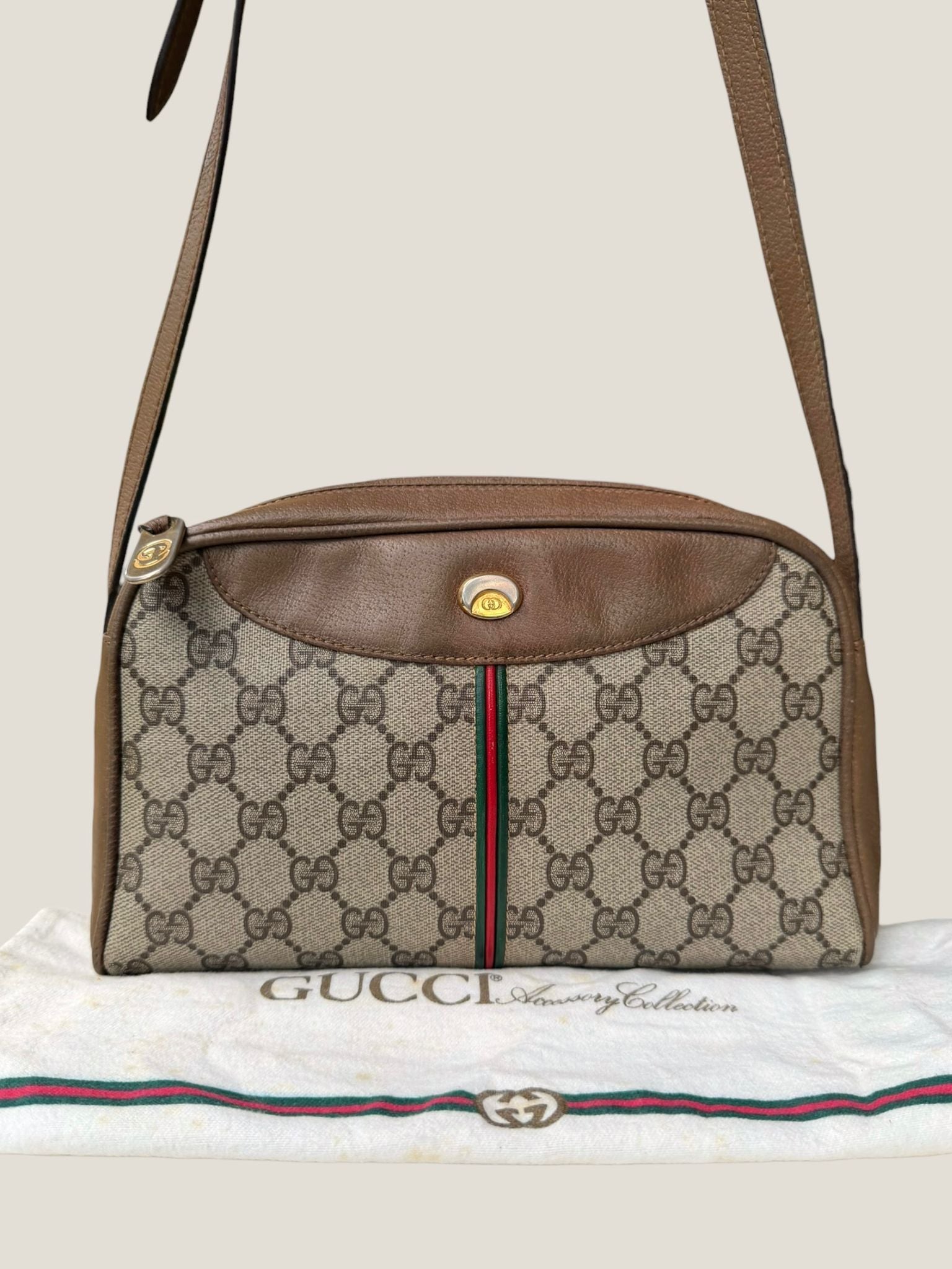 Gucci GG Supreme Web tracolla
