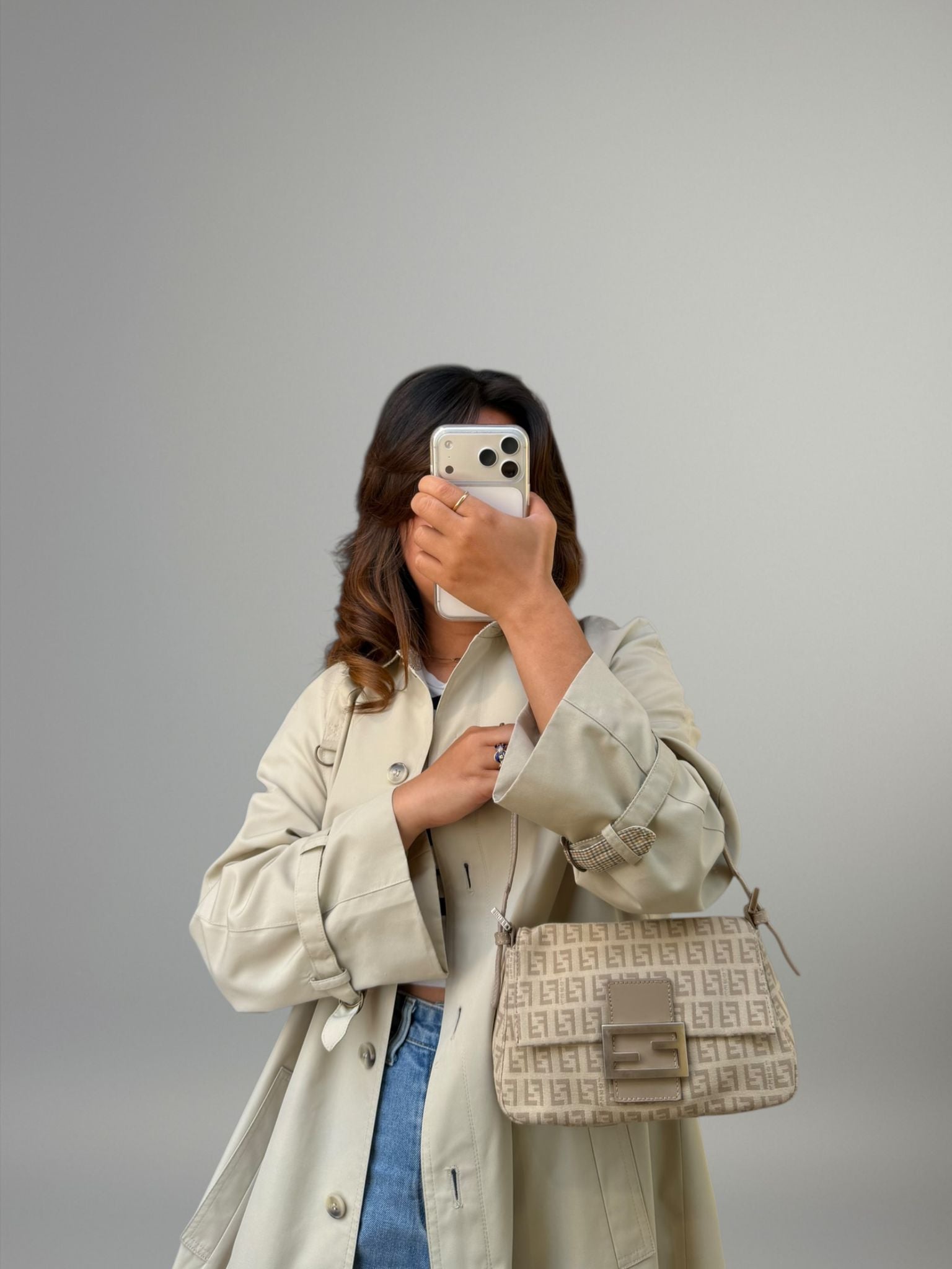Fendi Baguette Mini Zucchino