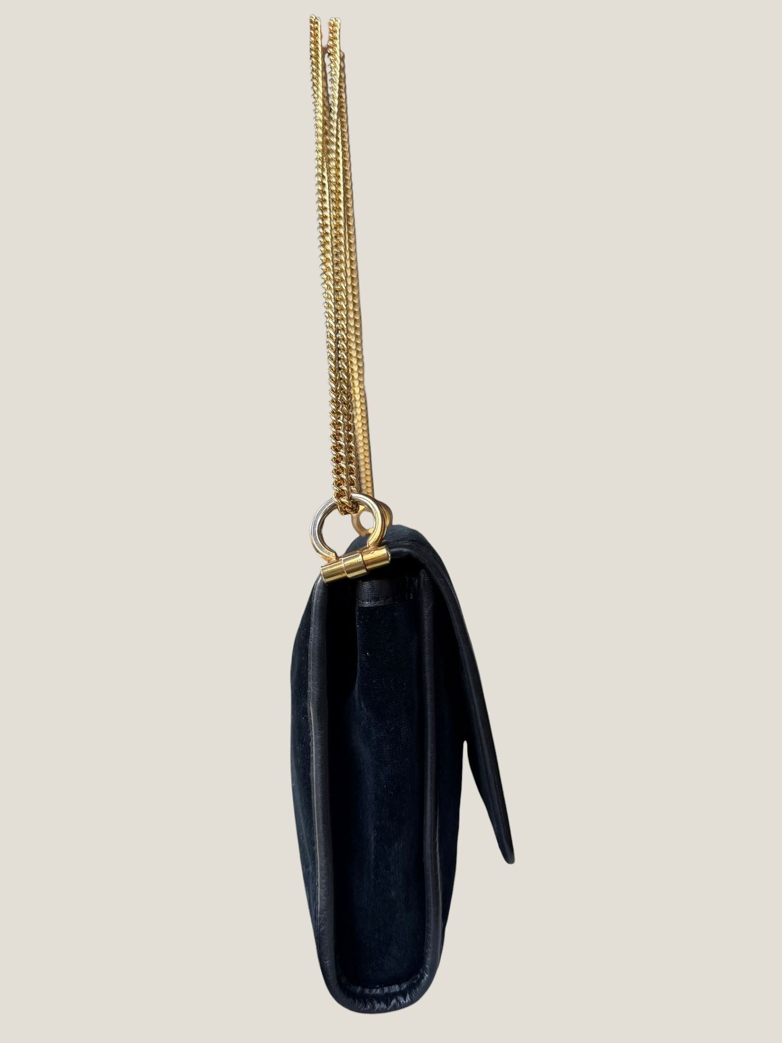 Celine velvet flap bag