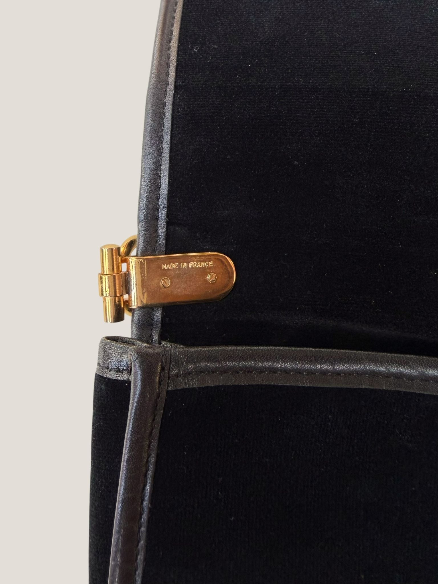 Celine velvet flap bag