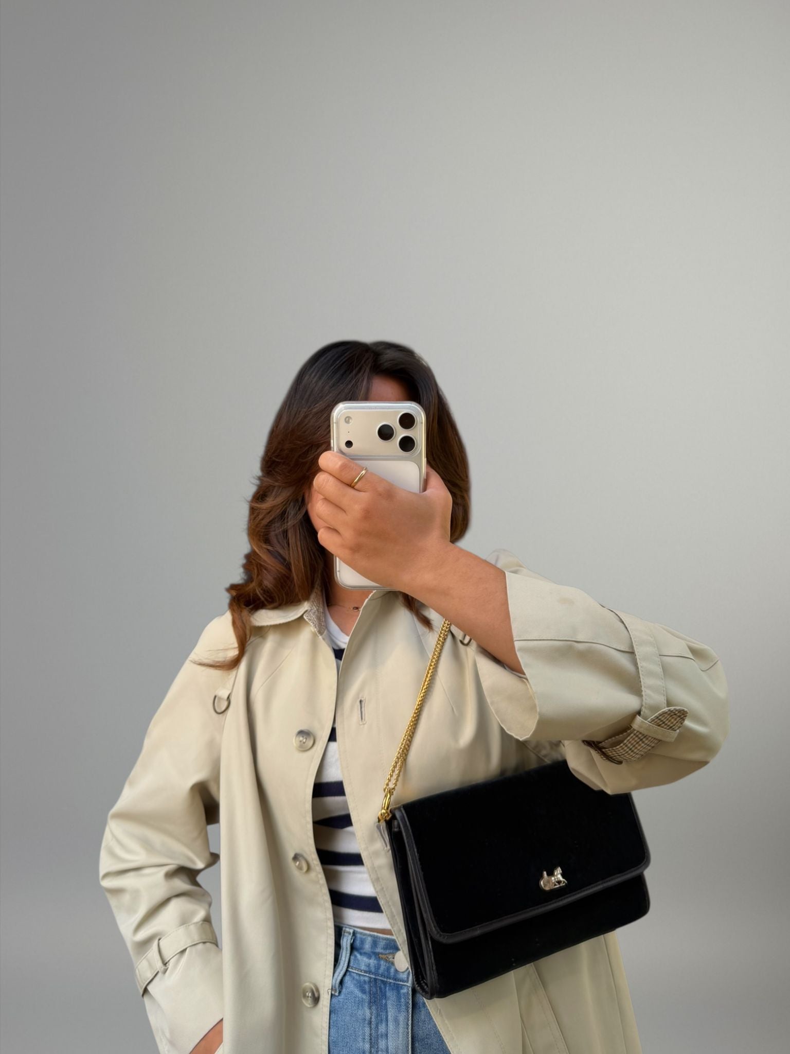 Celine velvet flap bag