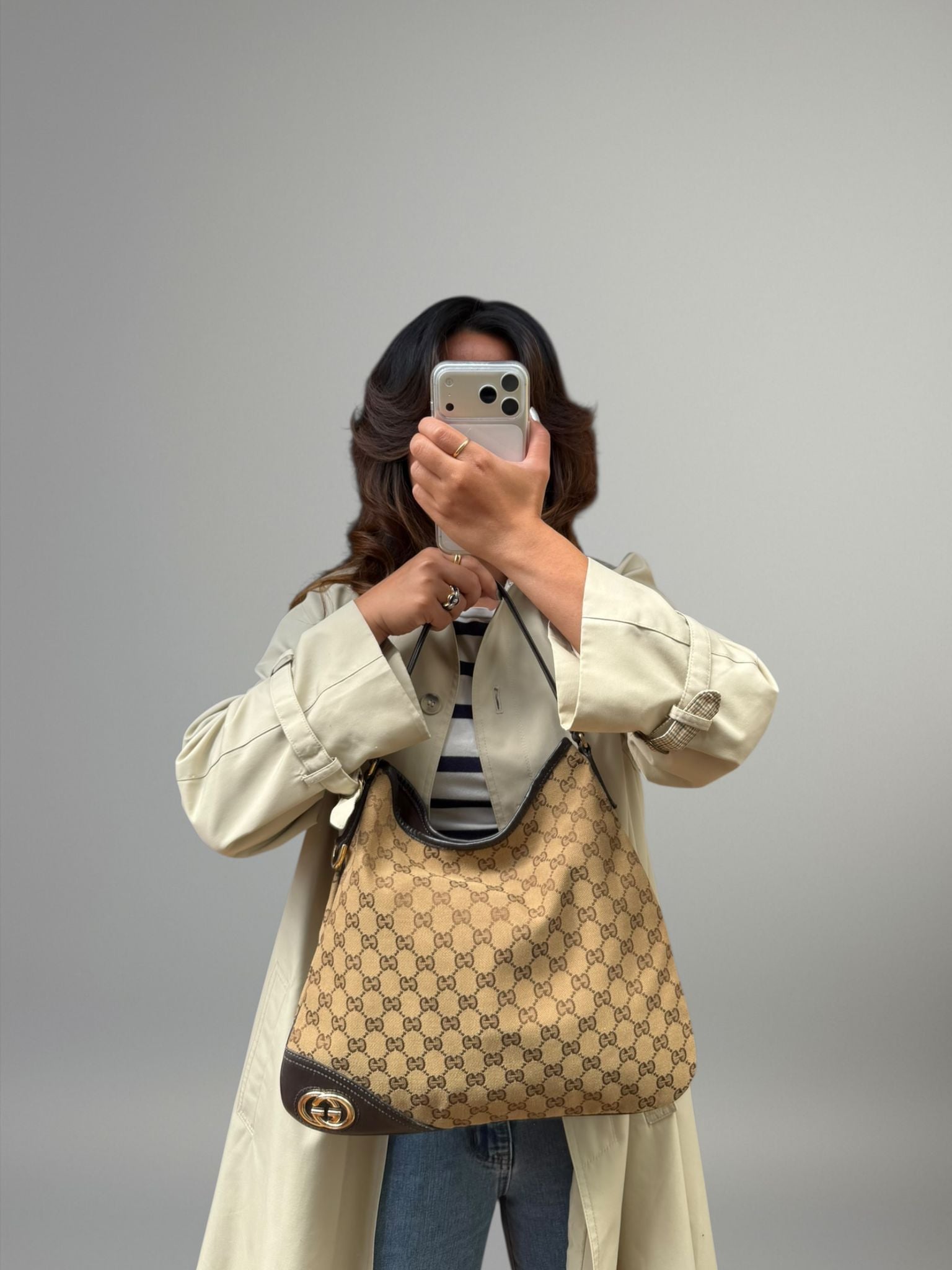 Gucci hobo in tela GG monogram