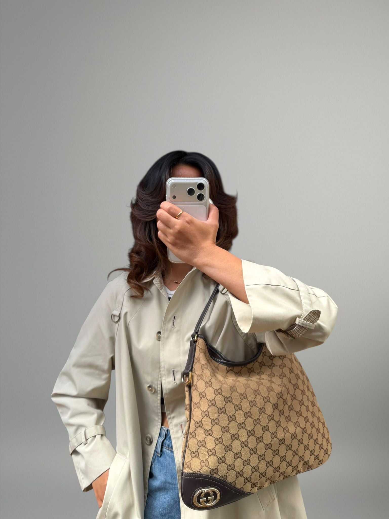 Gucci hobo in tela GG monogram