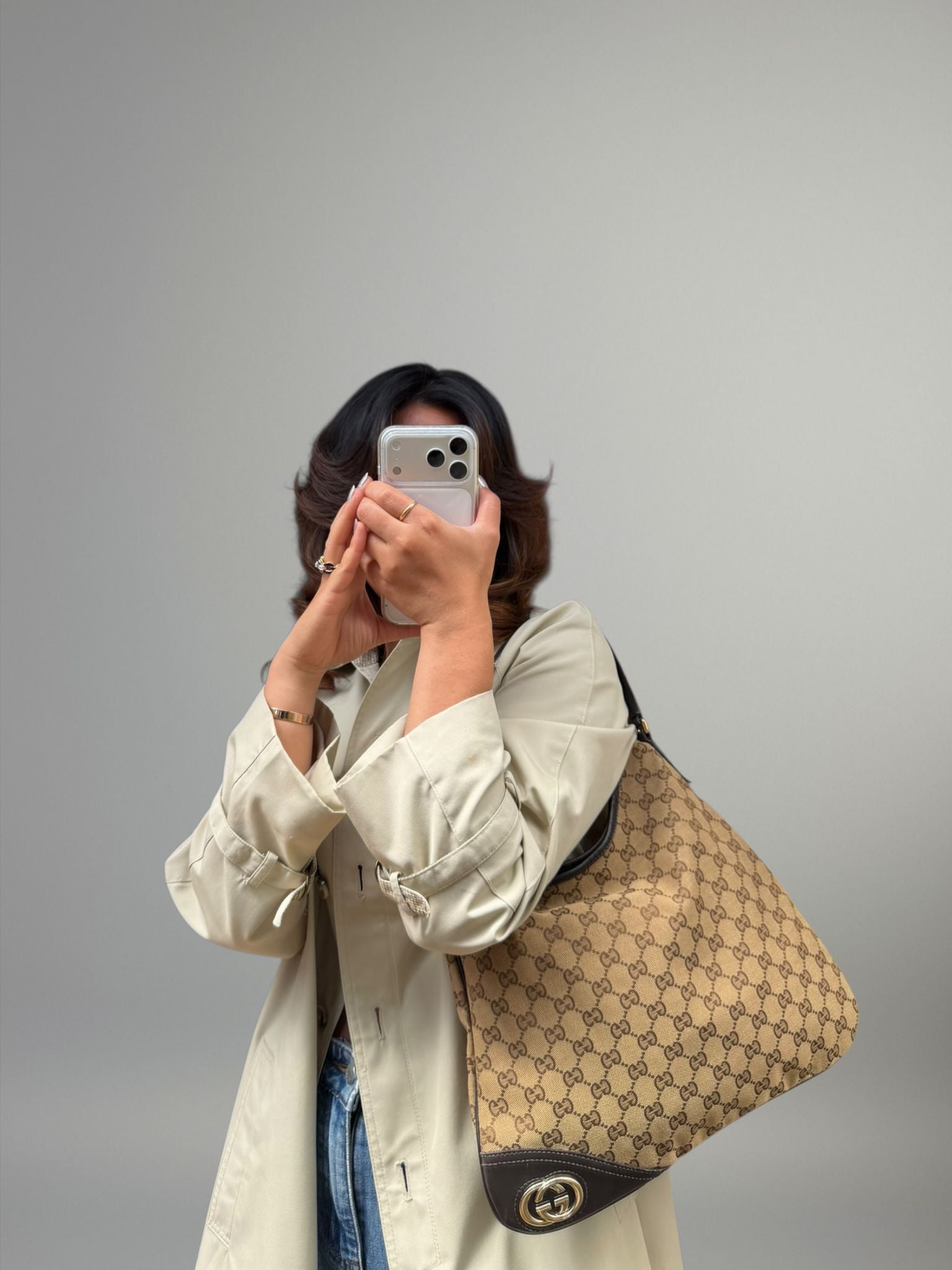 Gucci hobo in tela GG monogram
