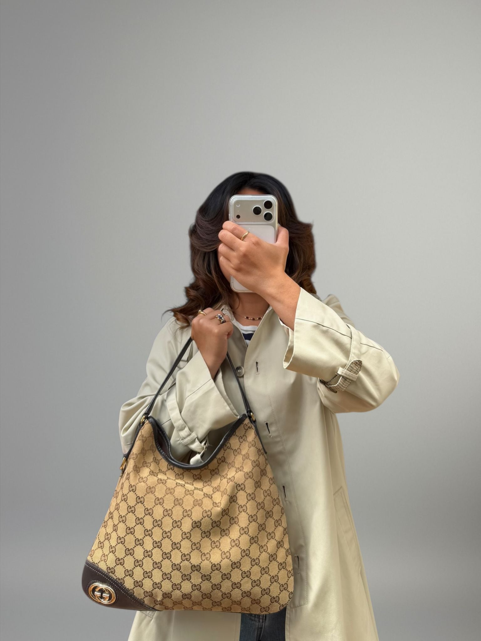 Gucci hobo in tela GG monogram