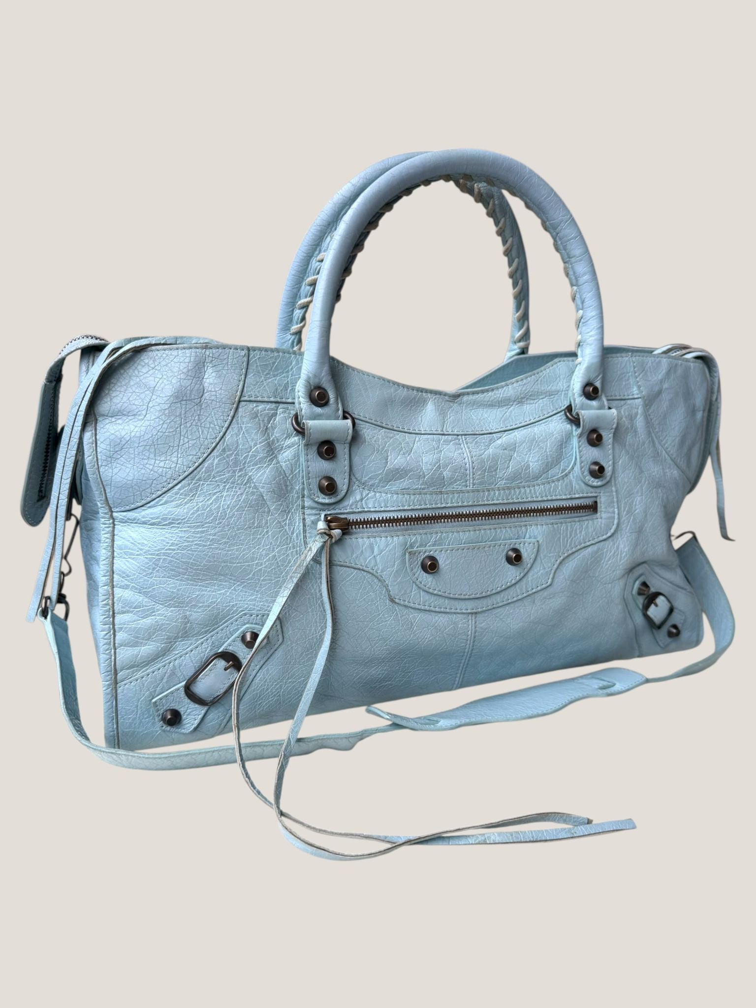 Balenciaga Part Time azzurro polvere
