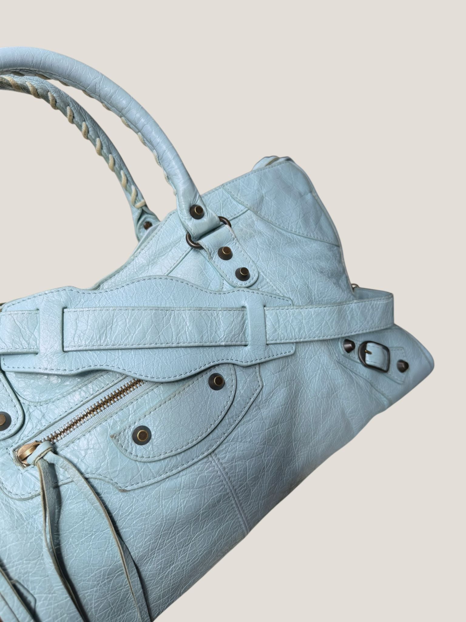 Balenciaga Part Time azzurro polvere